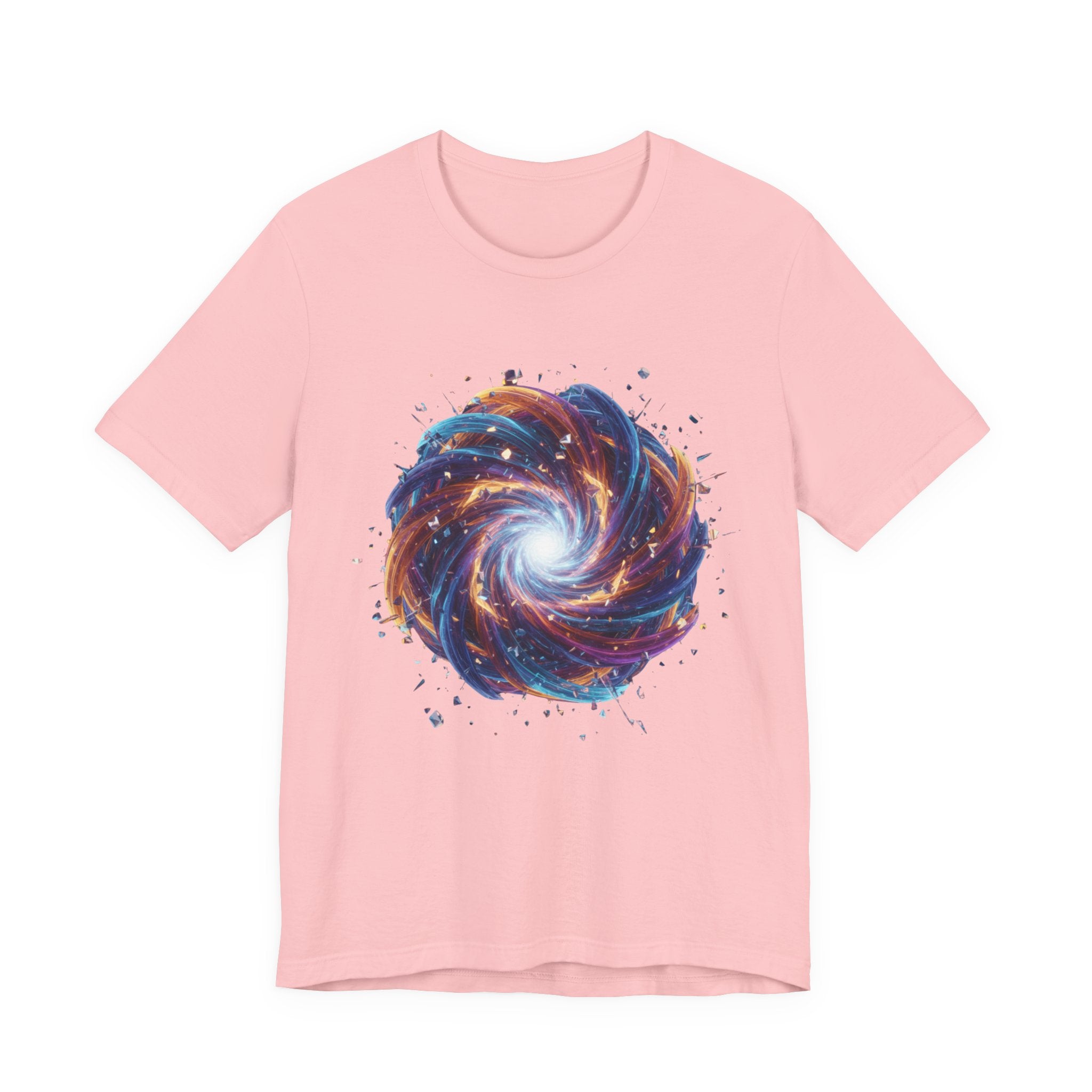 Galaxy Spiral Art Tee — Colorful Cosmic Swirl T-Shirt