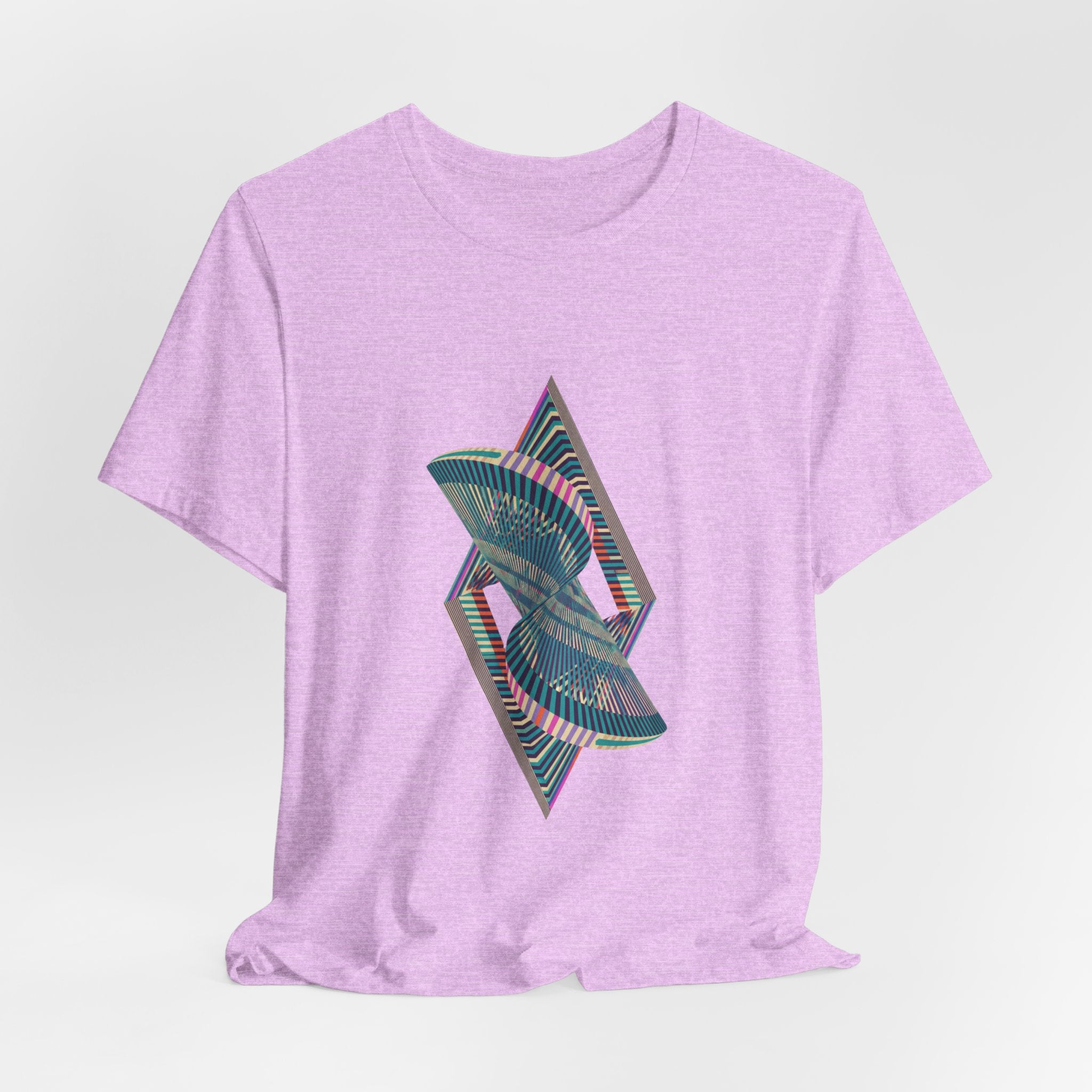Abstract Geometric Wave Graphic Tee