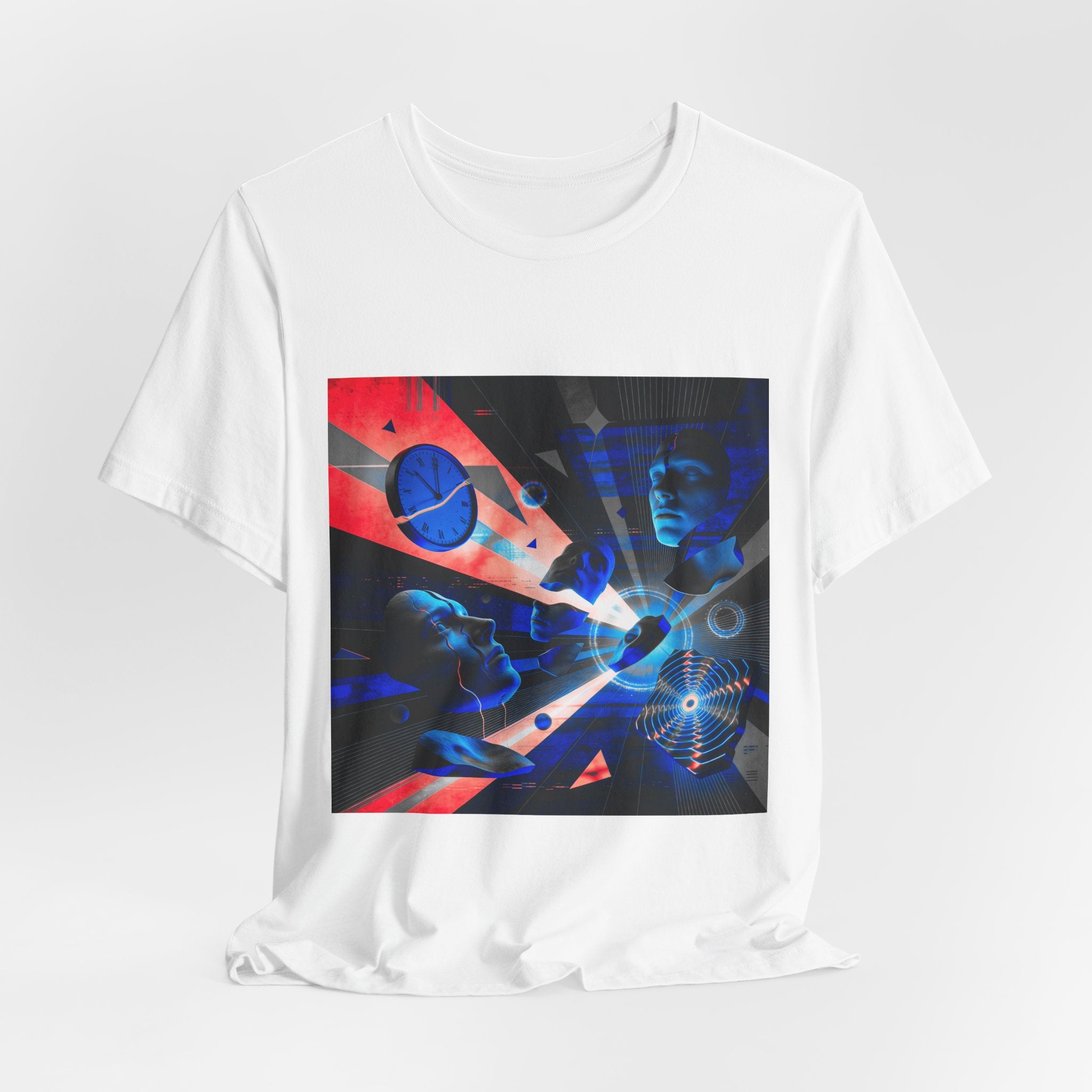 Spacewave Graphic Tee — Retro Futurism Cosmic Design
