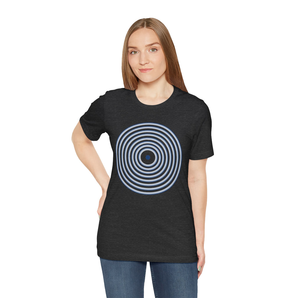 Concentric Circle Graphic Tee – Minimalist Retro Target Design