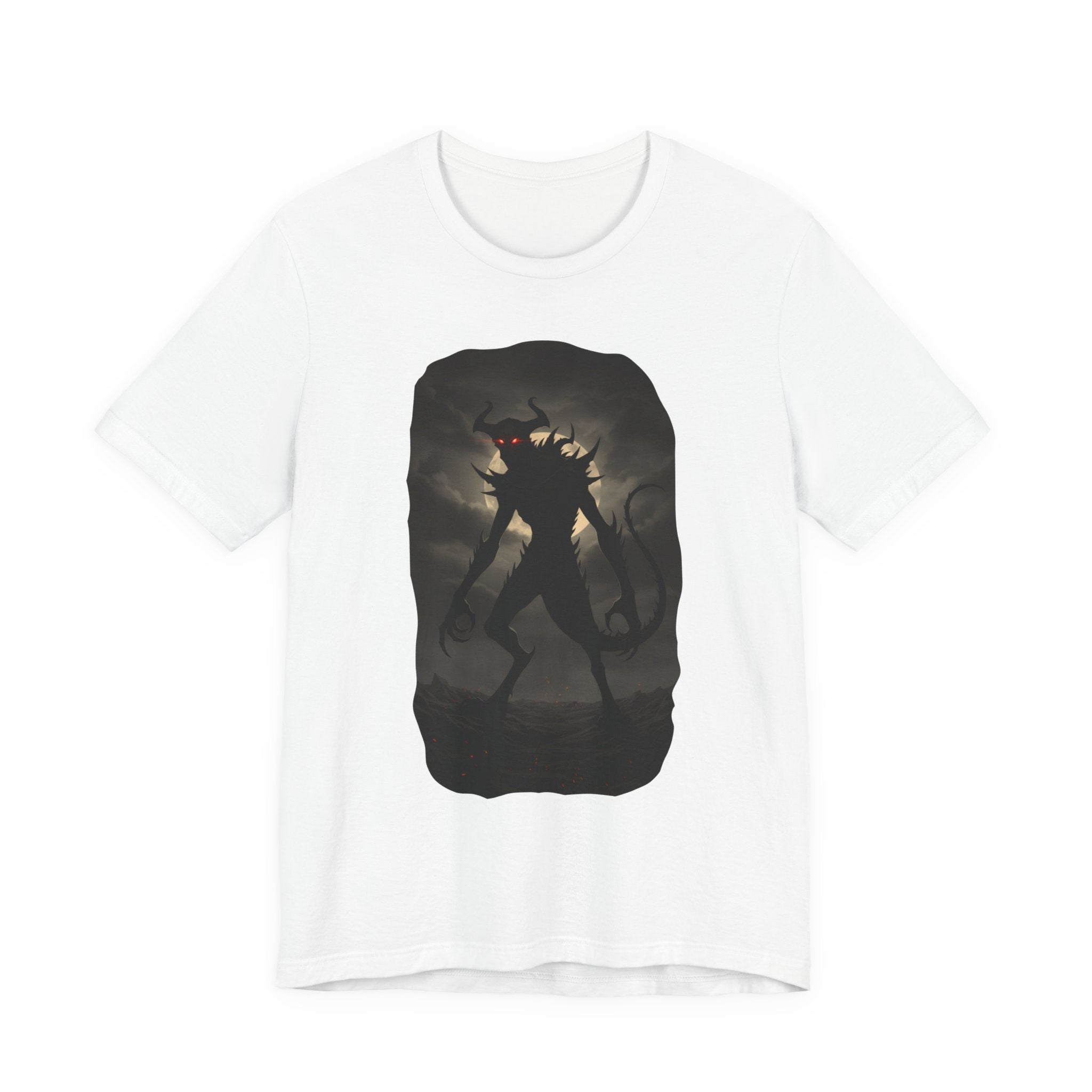 Monster Silhouette Tee — Dark Shadow Demon Graphic T-Shirt