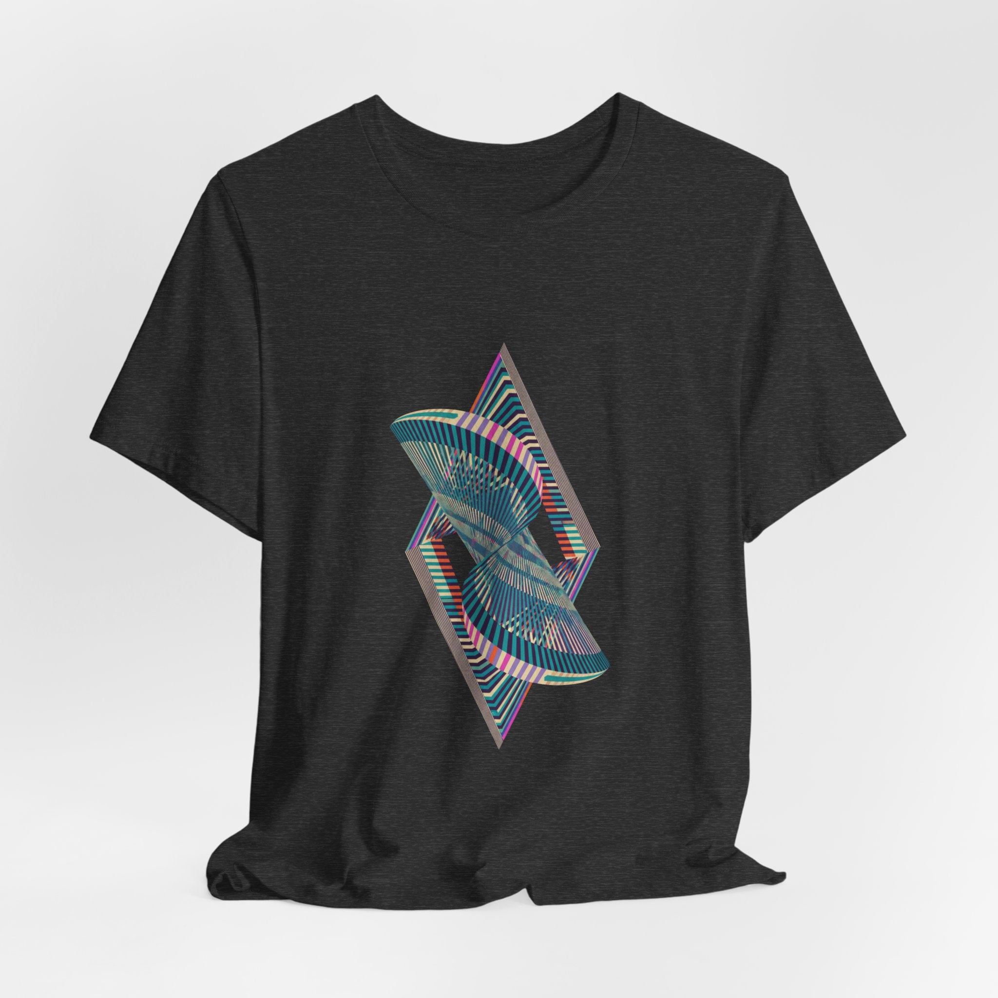 Abstract Geometric Wave Graphic Tee