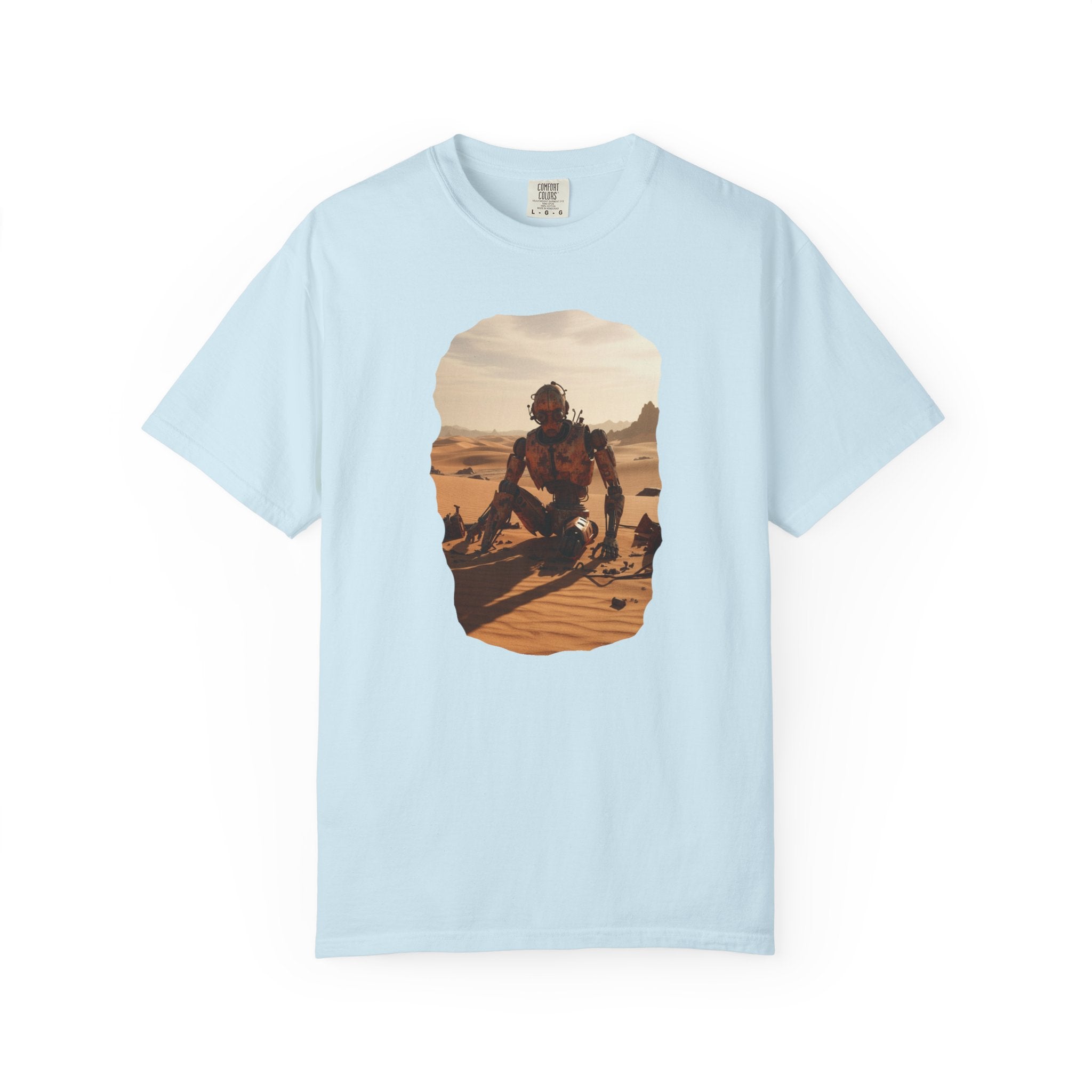 Desert Surfer T-Shirt — Vintage Sunlit Sandboarding Graphic Tee