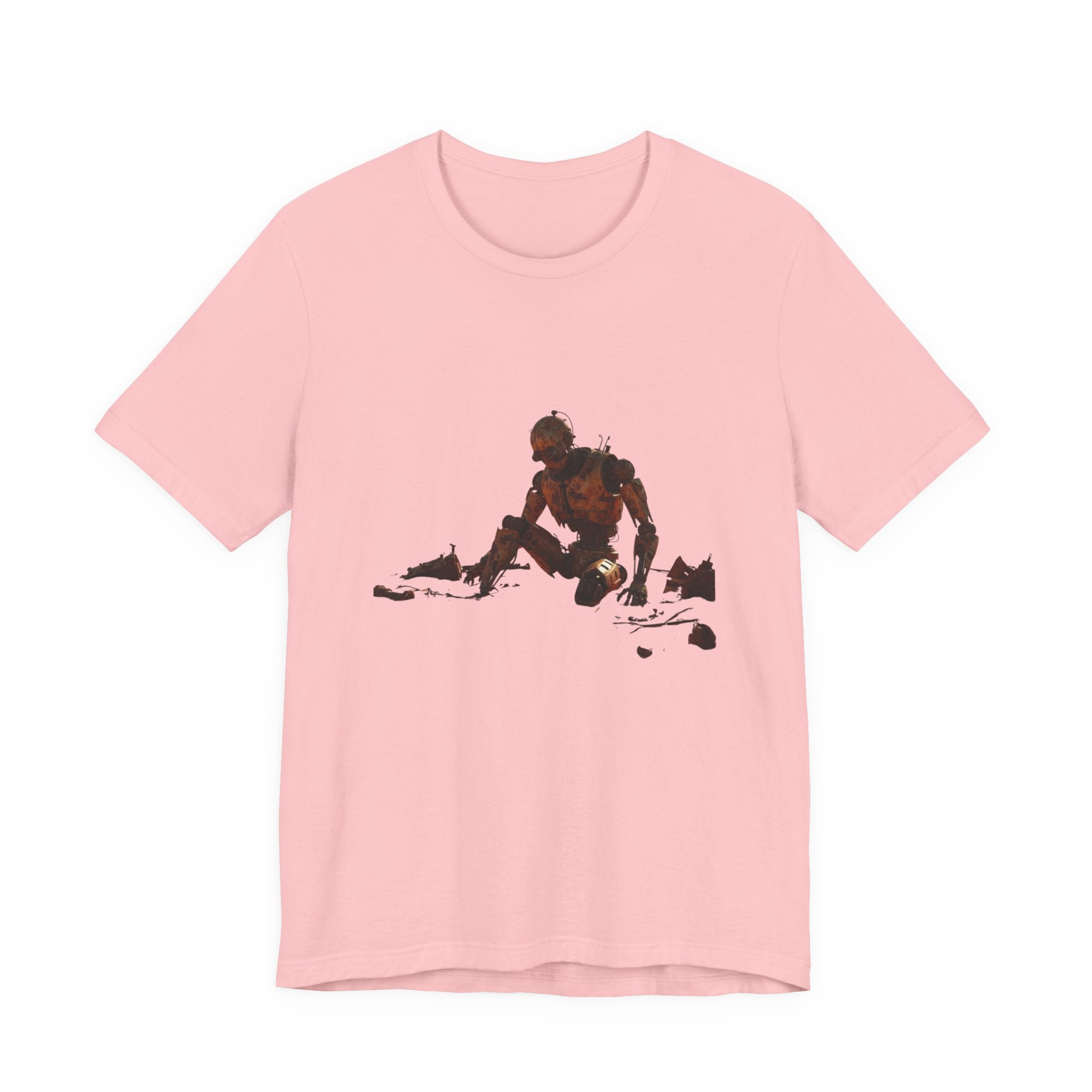 Survivor Figure Graphic Tee — Desert Wanderer Illustration T-Shirt