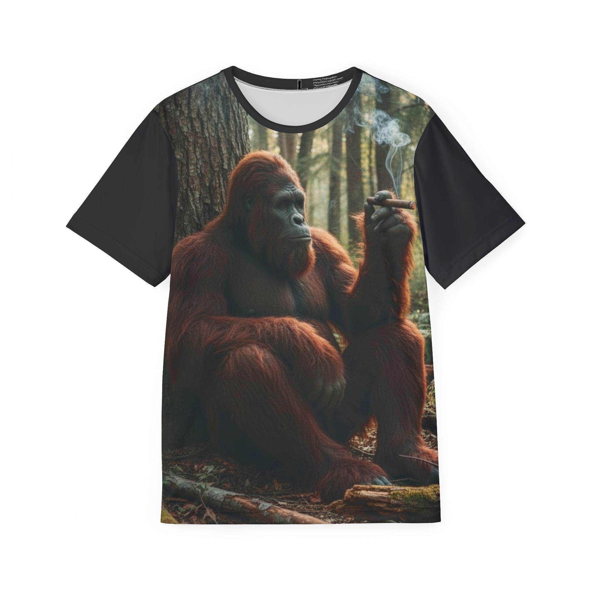 Orangutan Forest Graphic Jersey — Casual Mens All-Over Sports Tee