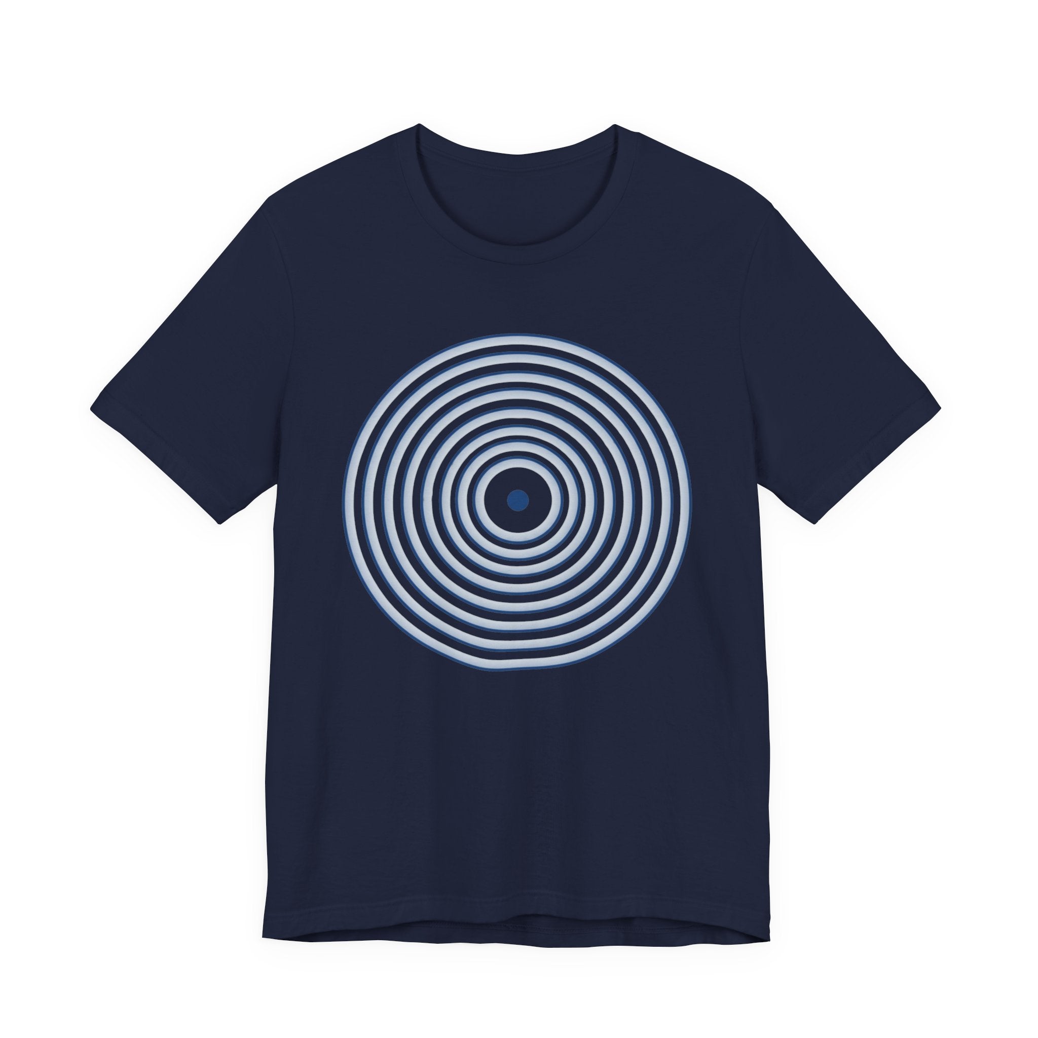 Concentric Circle Graphic Tee – Minimalist Retro Target Design