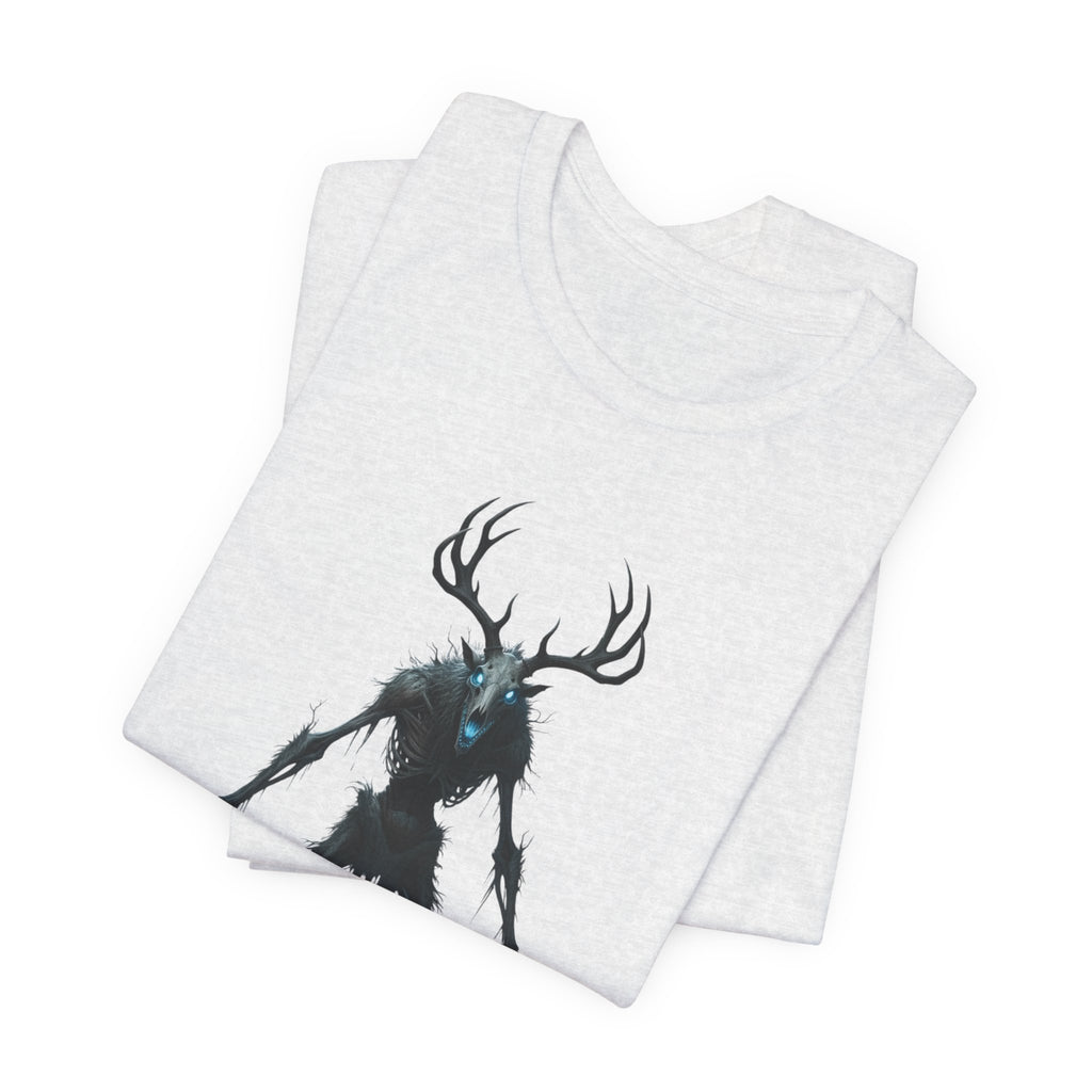 Wendigo Horror Tee — Creepy Deer Monster Graphic T-Shirt