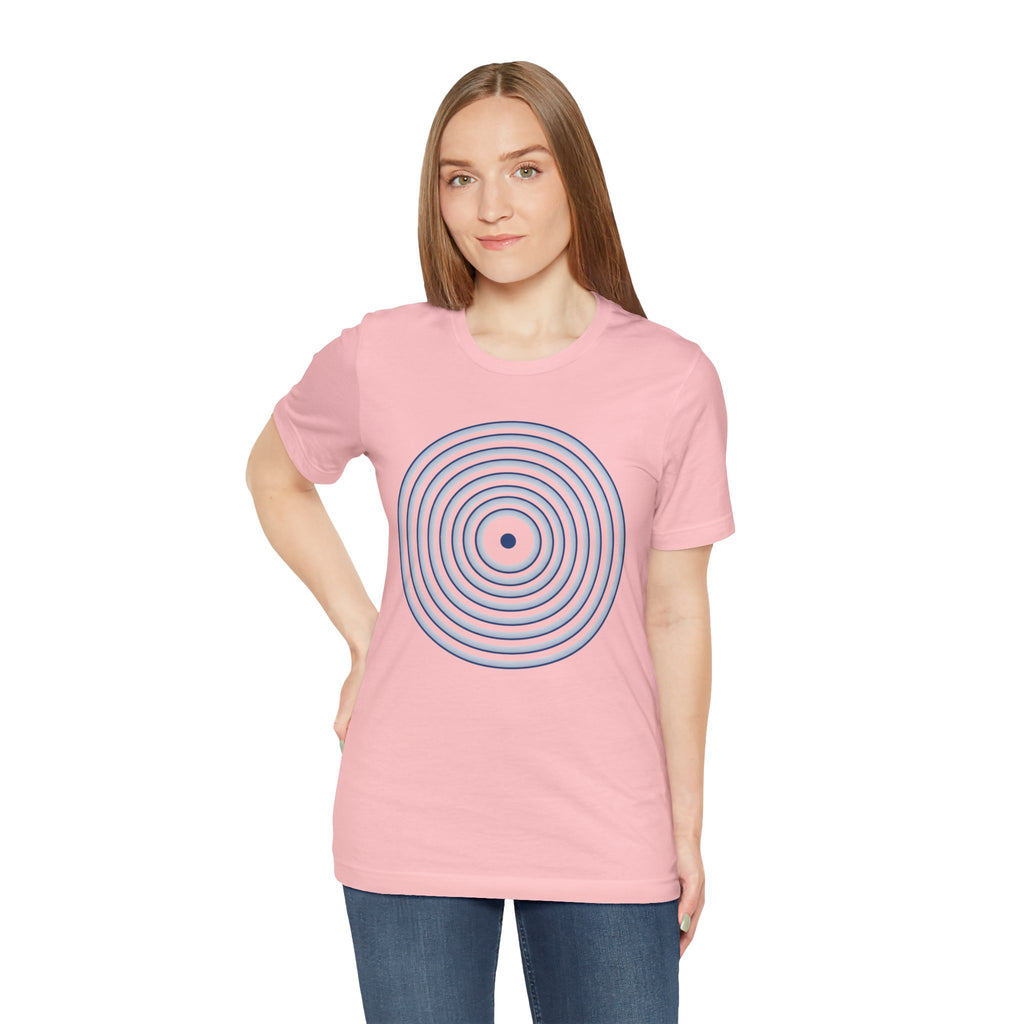 Concentric Circle Graphic Tee – Minimalist Retro Target Design
