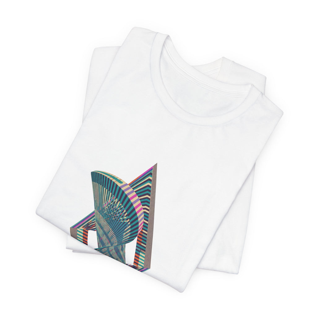 Abstract Geometric Wave Graphic Tee