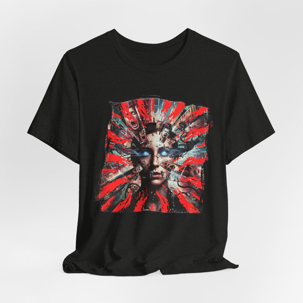 Surreal Sunburst Face Graphic Tee