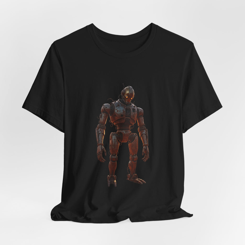 Retro Robot Graphic Tee — Vintage Mech Illustration T-Shirt