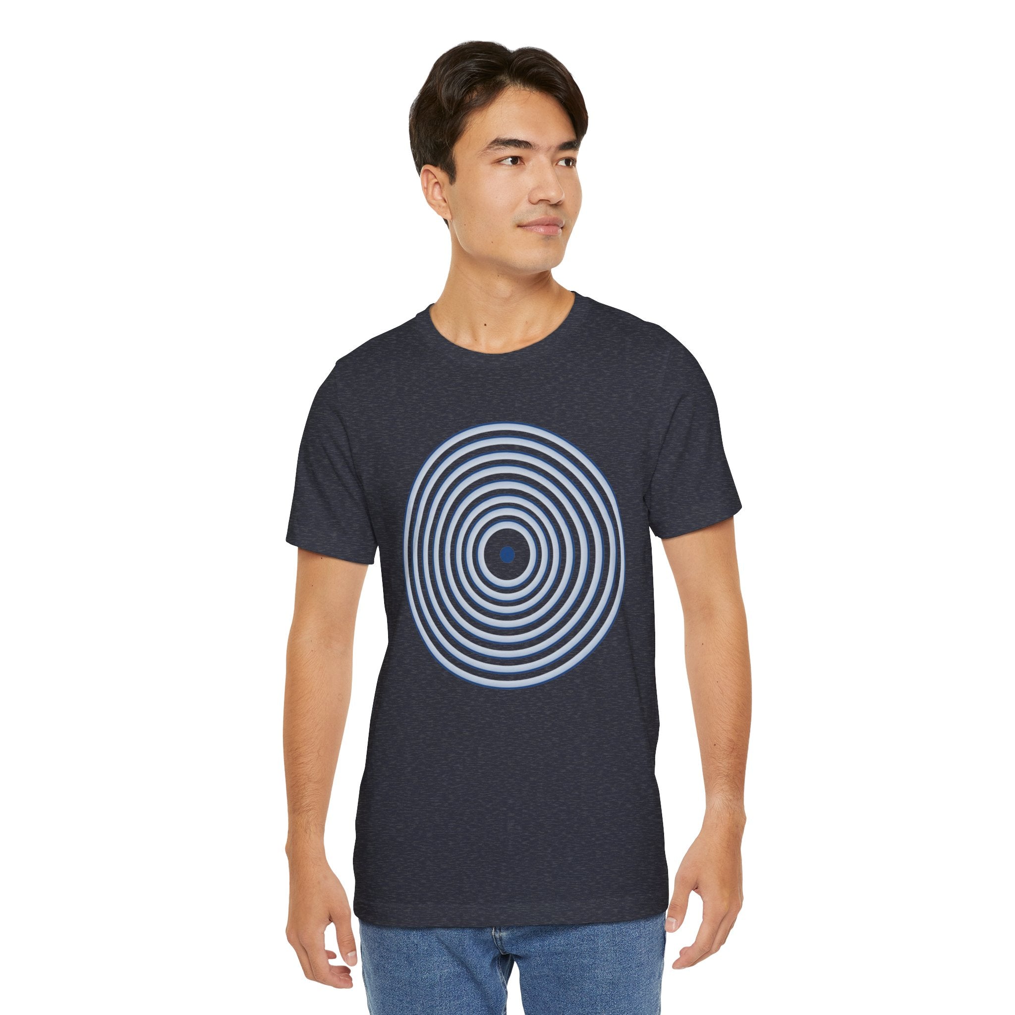 Concentric Circle Graphic Tee – Minimalist Retro Target Design