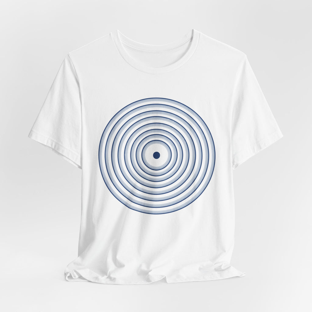 Concentric Circle Graphic Tee – Minimalist Retro Target Design