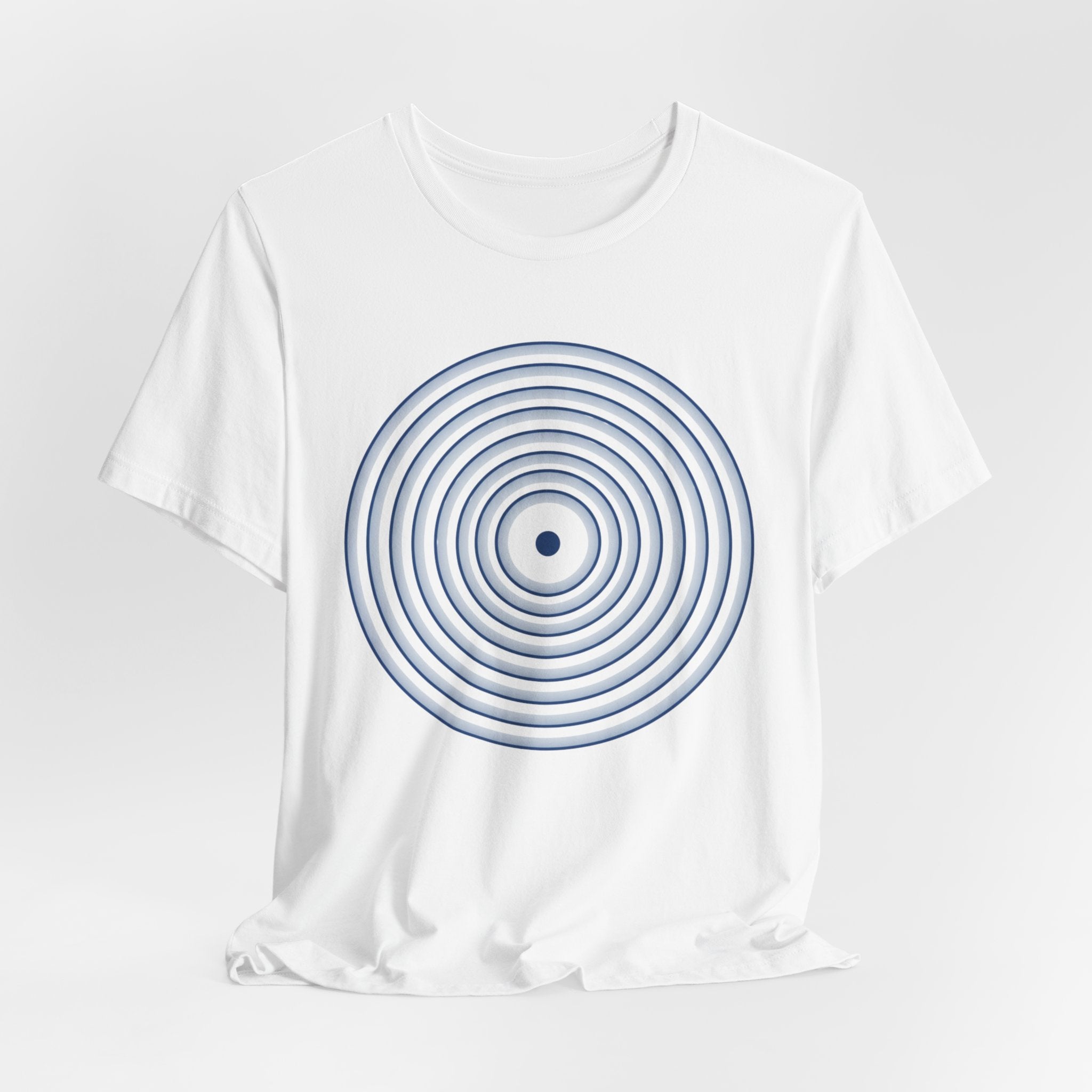 Concentric Circle Graphic Tee – Minimalist Retro Target Design