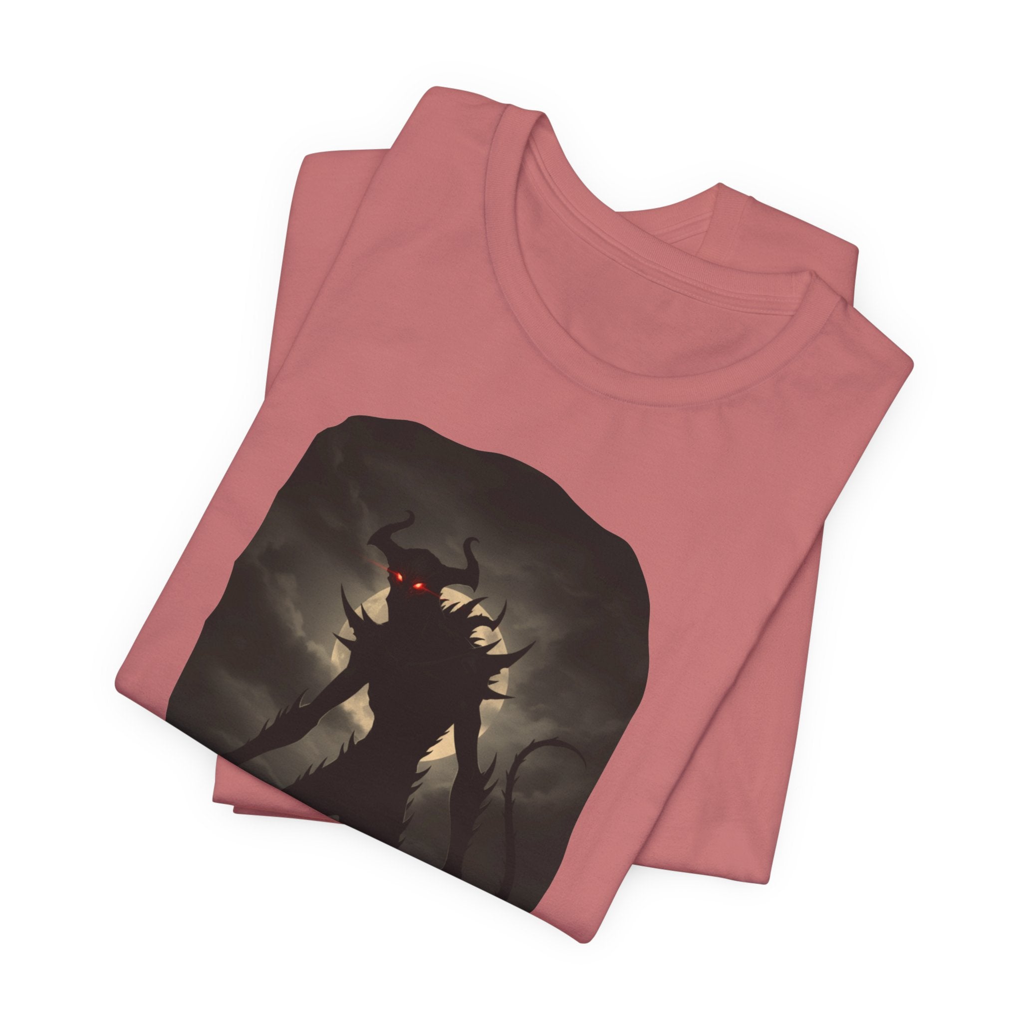 Monster Silhouette Tee — Dark Shadow Demon Graphic T-Shirt