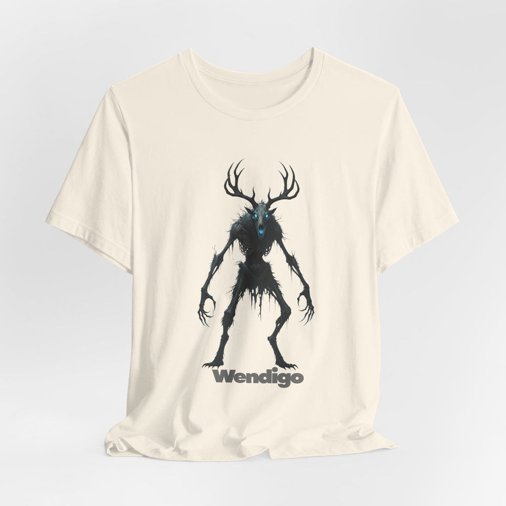 Wendigo Horror Tee — Creepy Deer Monster Graphic T-Shirt