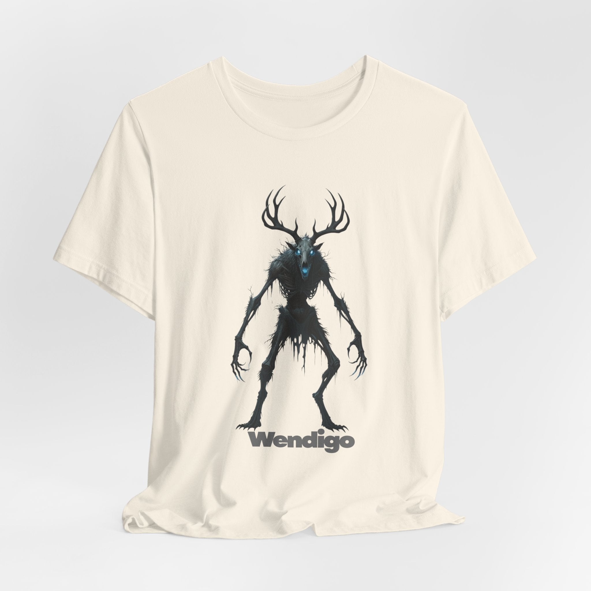 Wendigo Horror Tee — Creepy Deer Monster Graphic T-Shirt