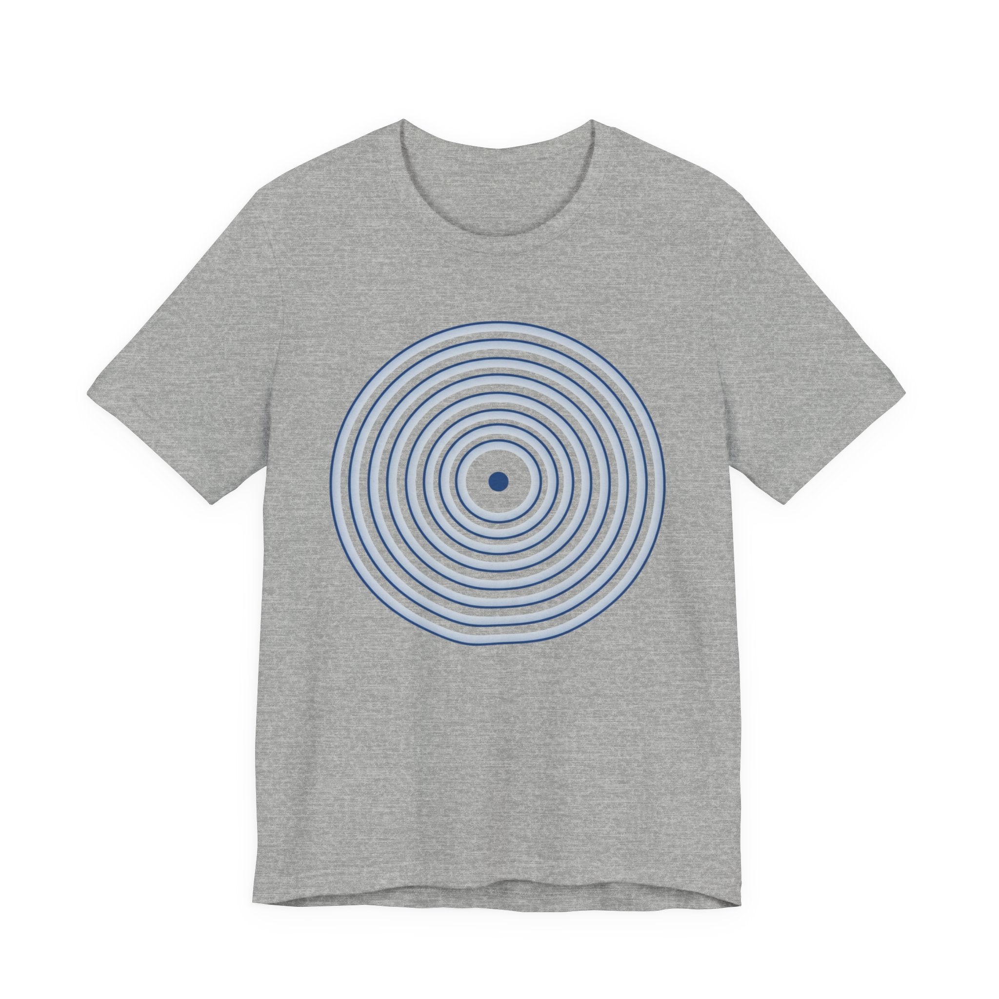 Concentric Circle Graphic Tee – Minimalist Retro Target Design