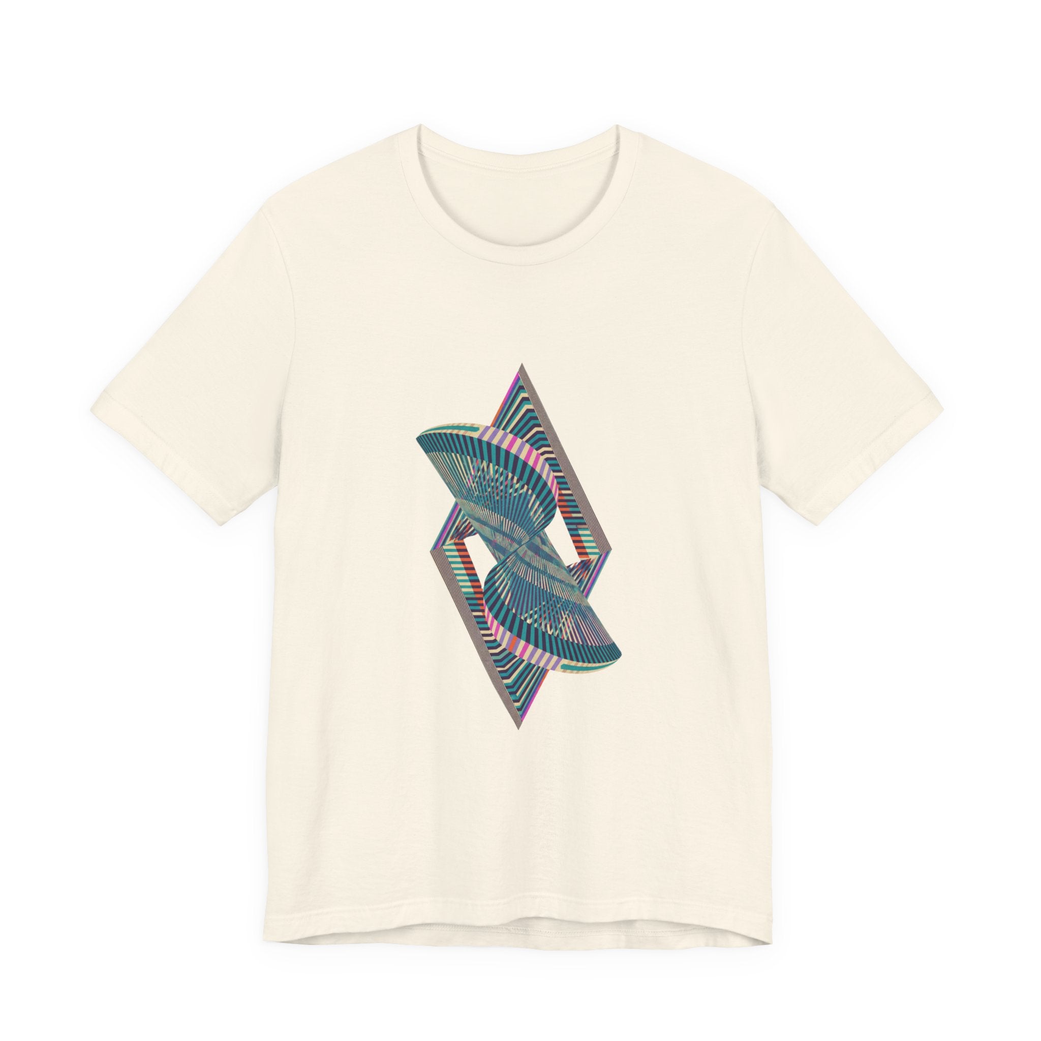 Abstract Geometric Wave Graphic Tee