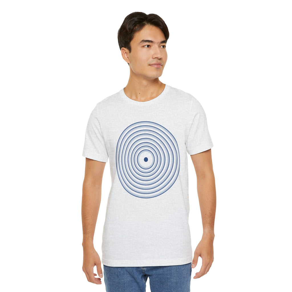 Concentric Circle Graphic Tee – Minimalist Retro Target Design