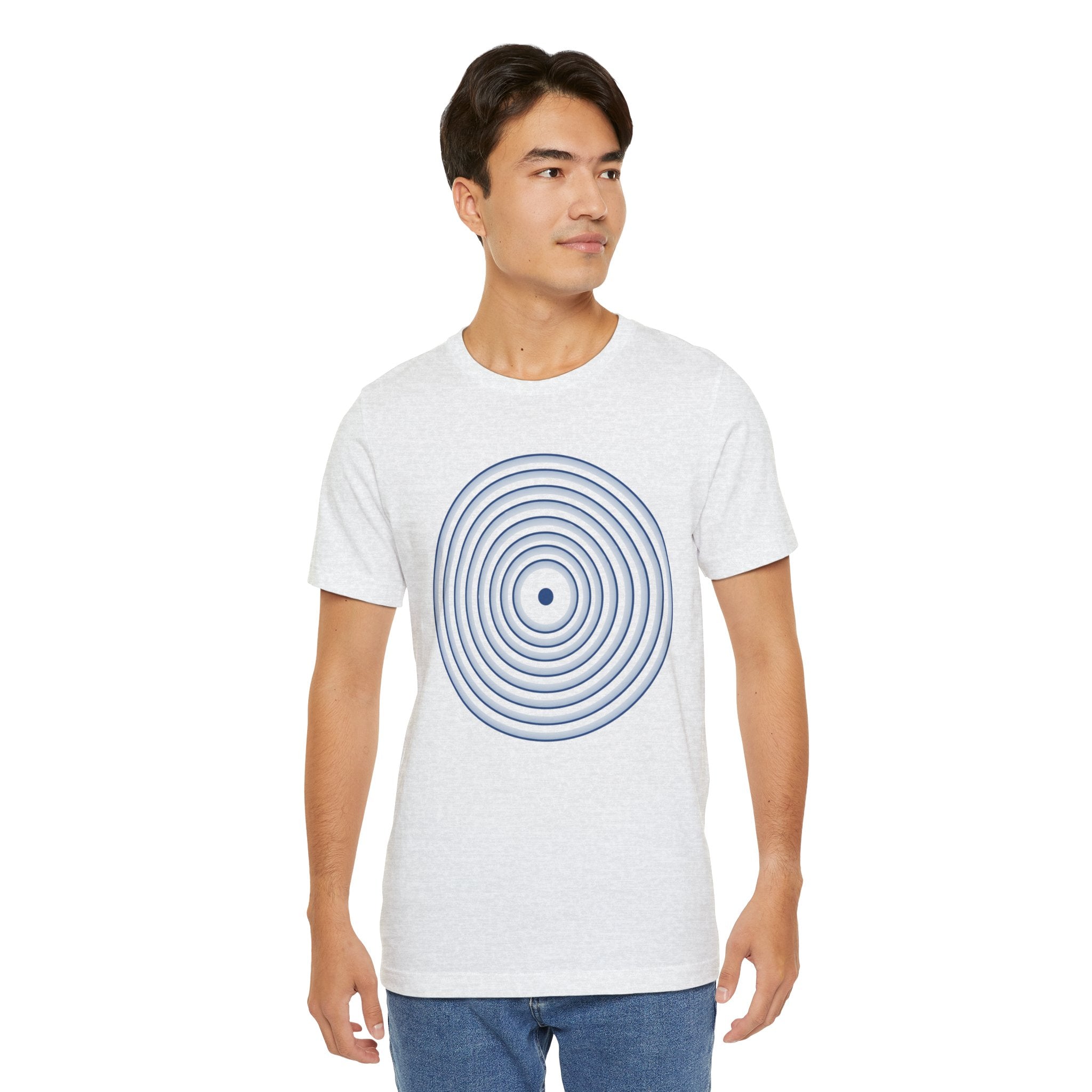 Concentric Circle Graphic Tee – Minimalist Retro Target Design