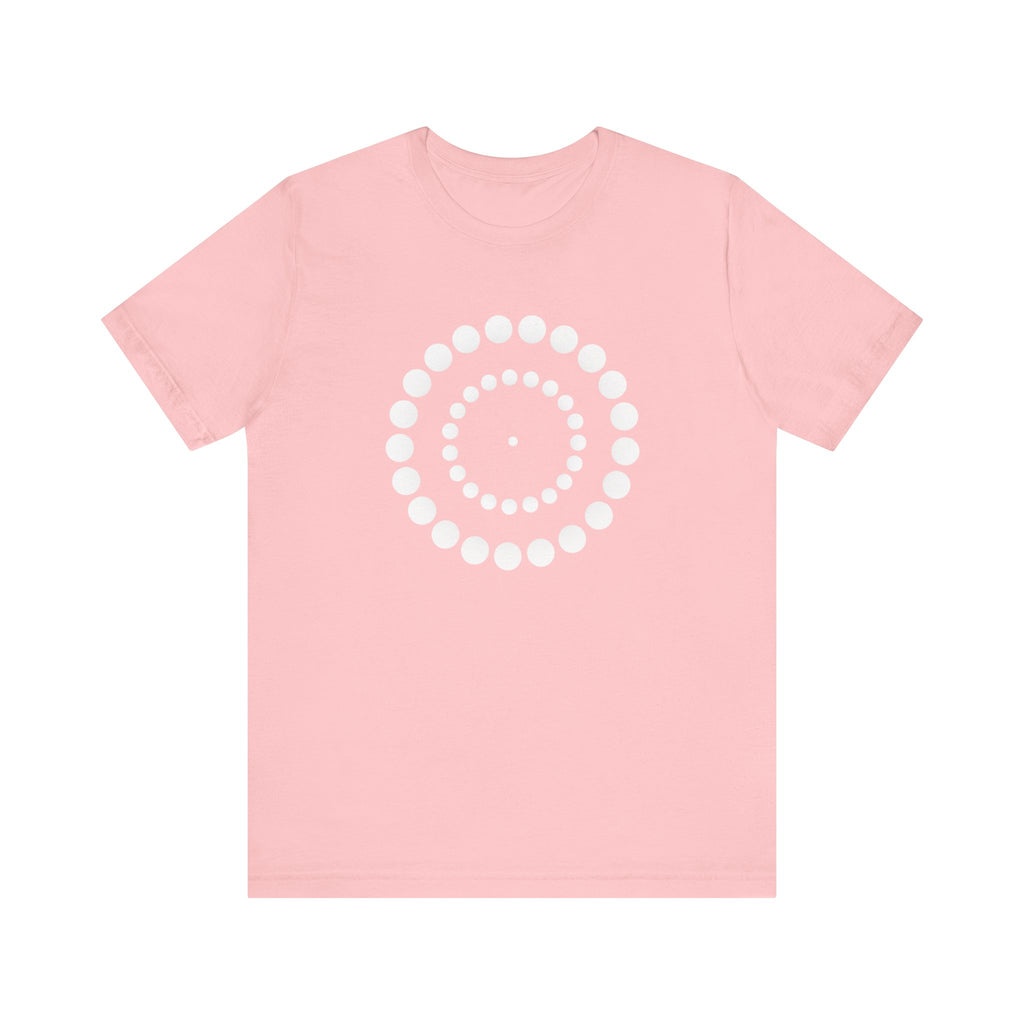 Dot Spiral Tee — Minimal Geometric Graphic T‑Shirt