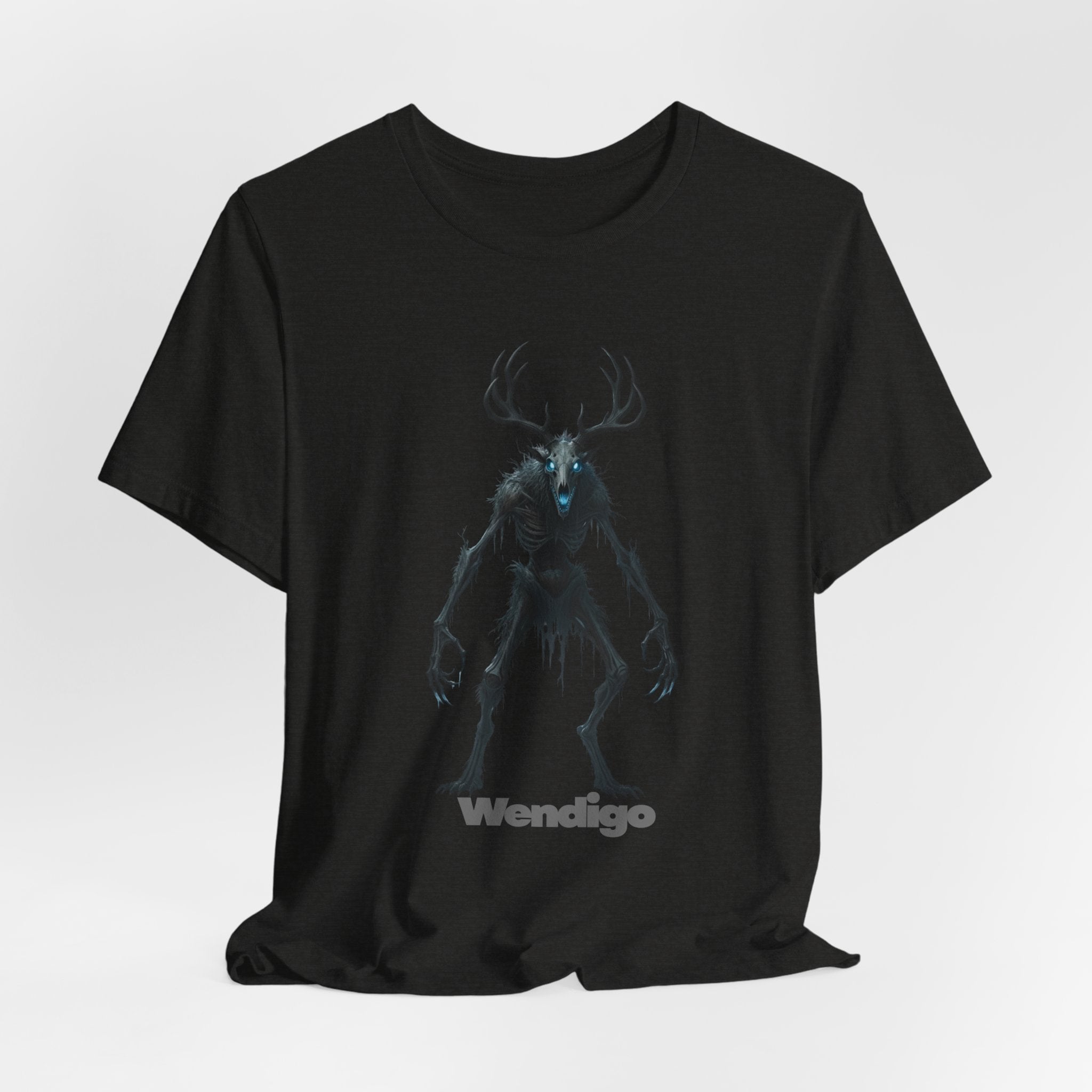 Wendigo Horror Tee — Creepy Deer Monster Graphic T-Shirt