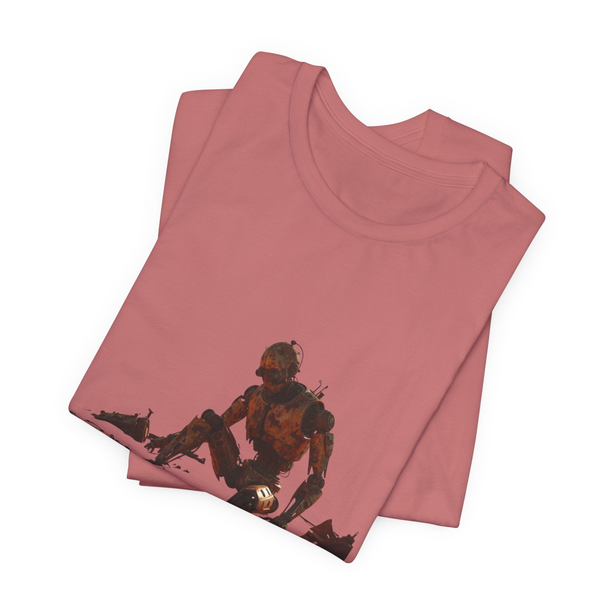 Survivor Figure Graphic Tee — Desert Wanderer Illustration T-Shirt