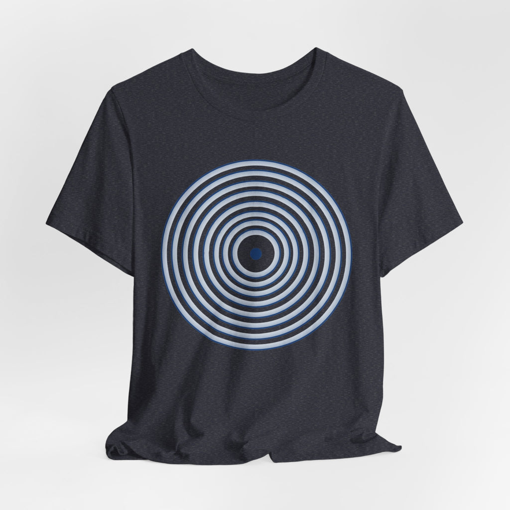 Concentric Circle Graphic Tee – Minimalist Retro Target Design