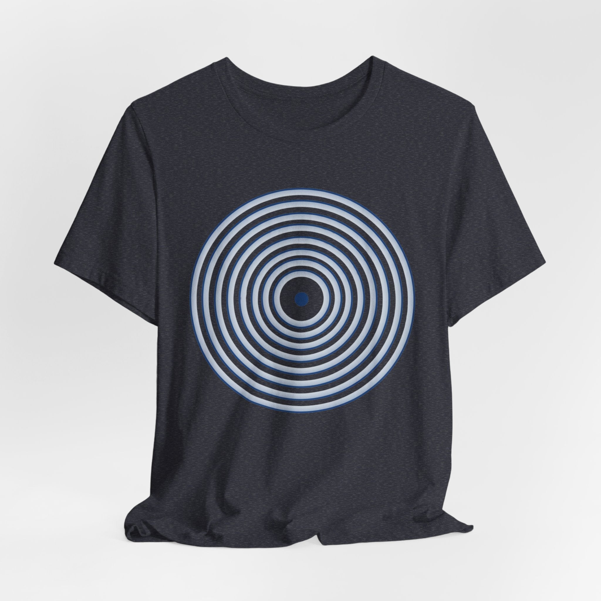 Concentric Circle Graphic Tee – Minimalist Retro Target Design