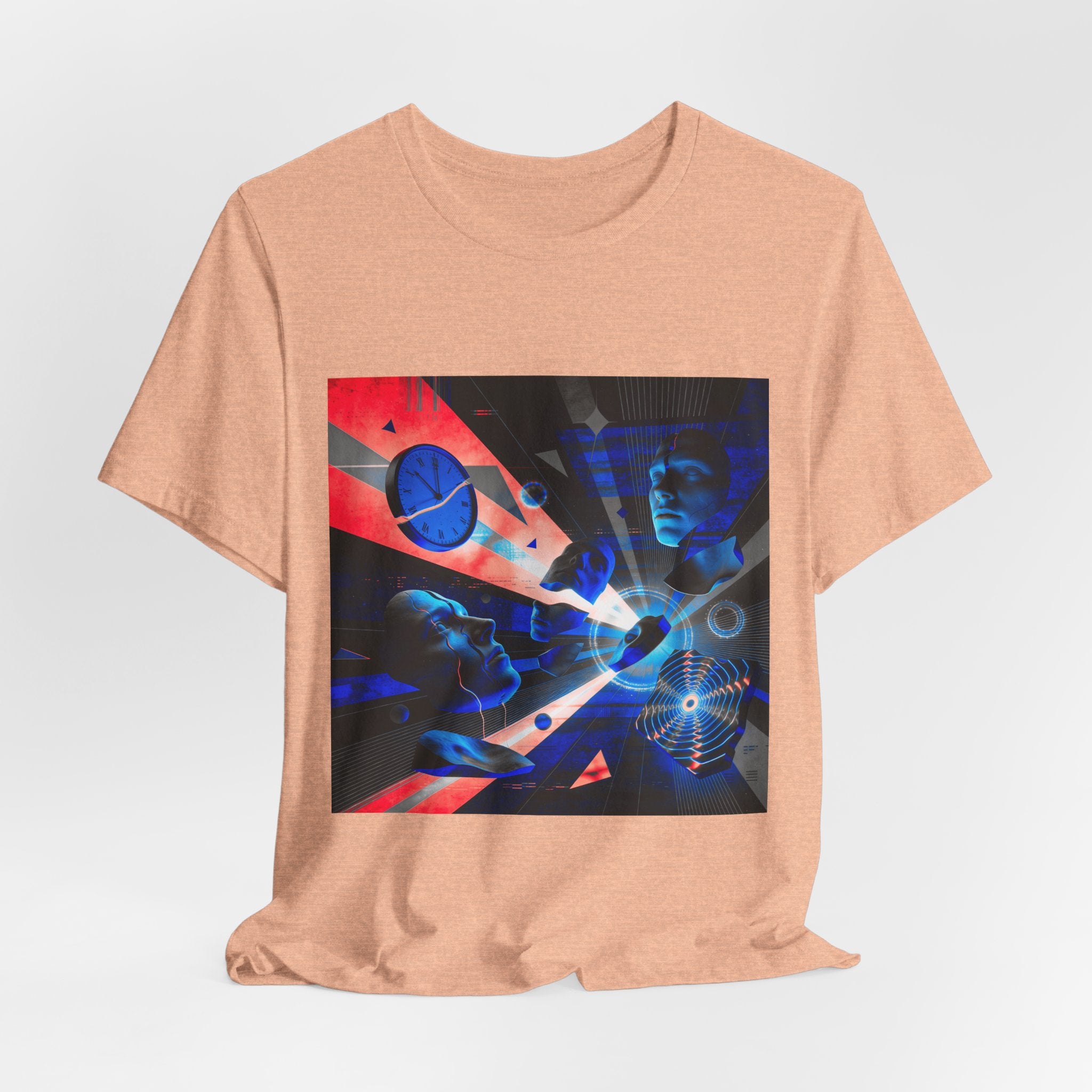 Spacewave Graphic Tee — Retro Futurism Cosmic Design