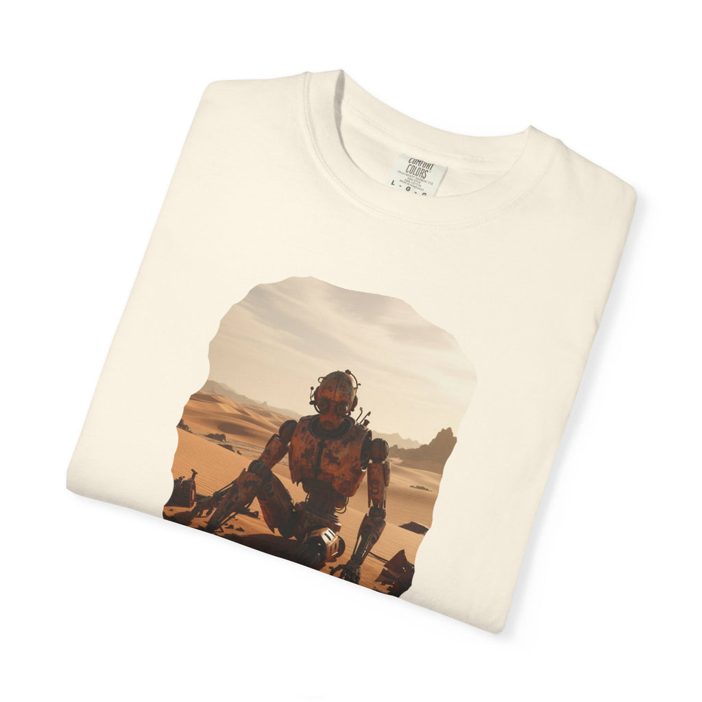 Desert Surfer T-Shirt — Vintage Sunlit Sandboarding Graphic Tee