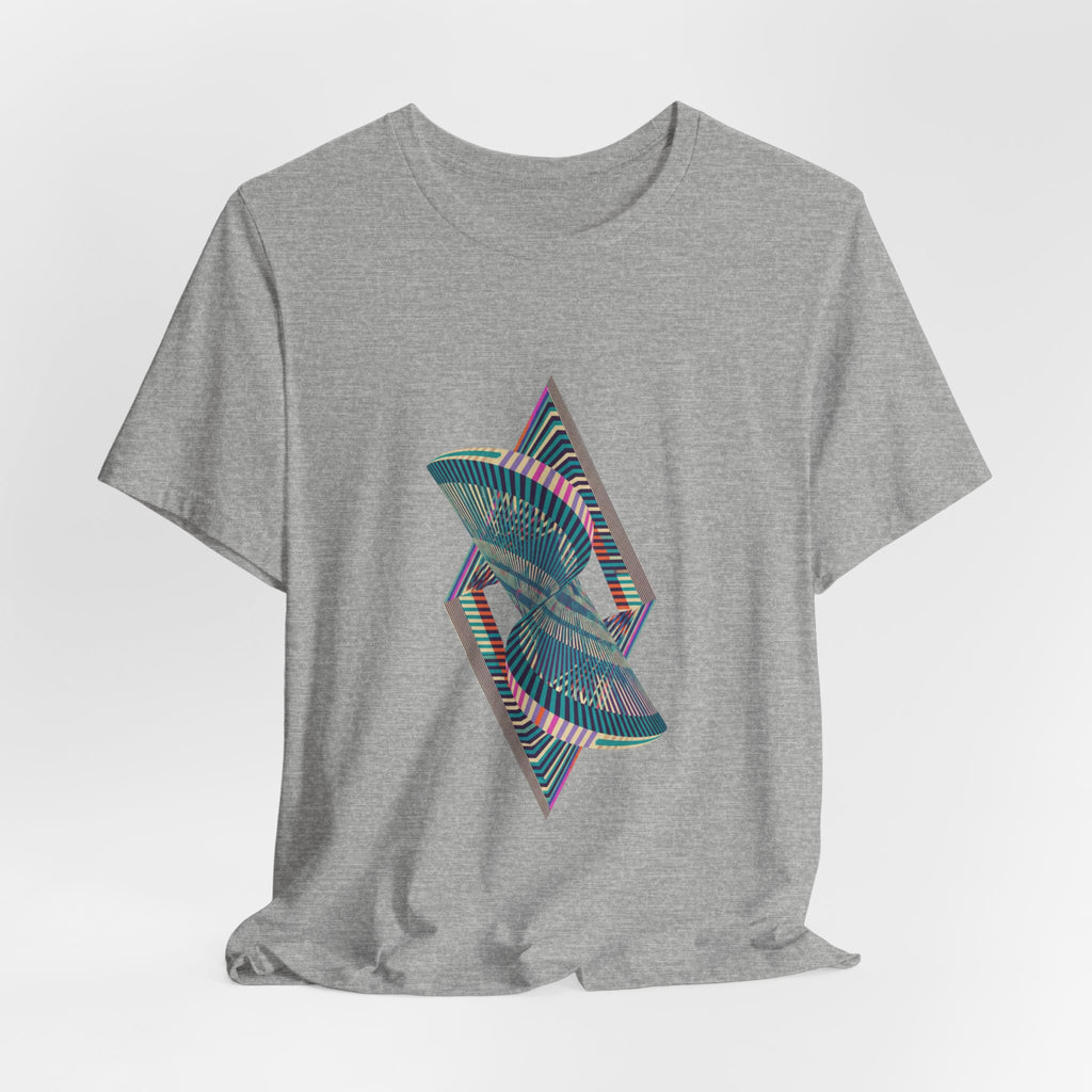 Abstract Geometric Wave Graphic Tee