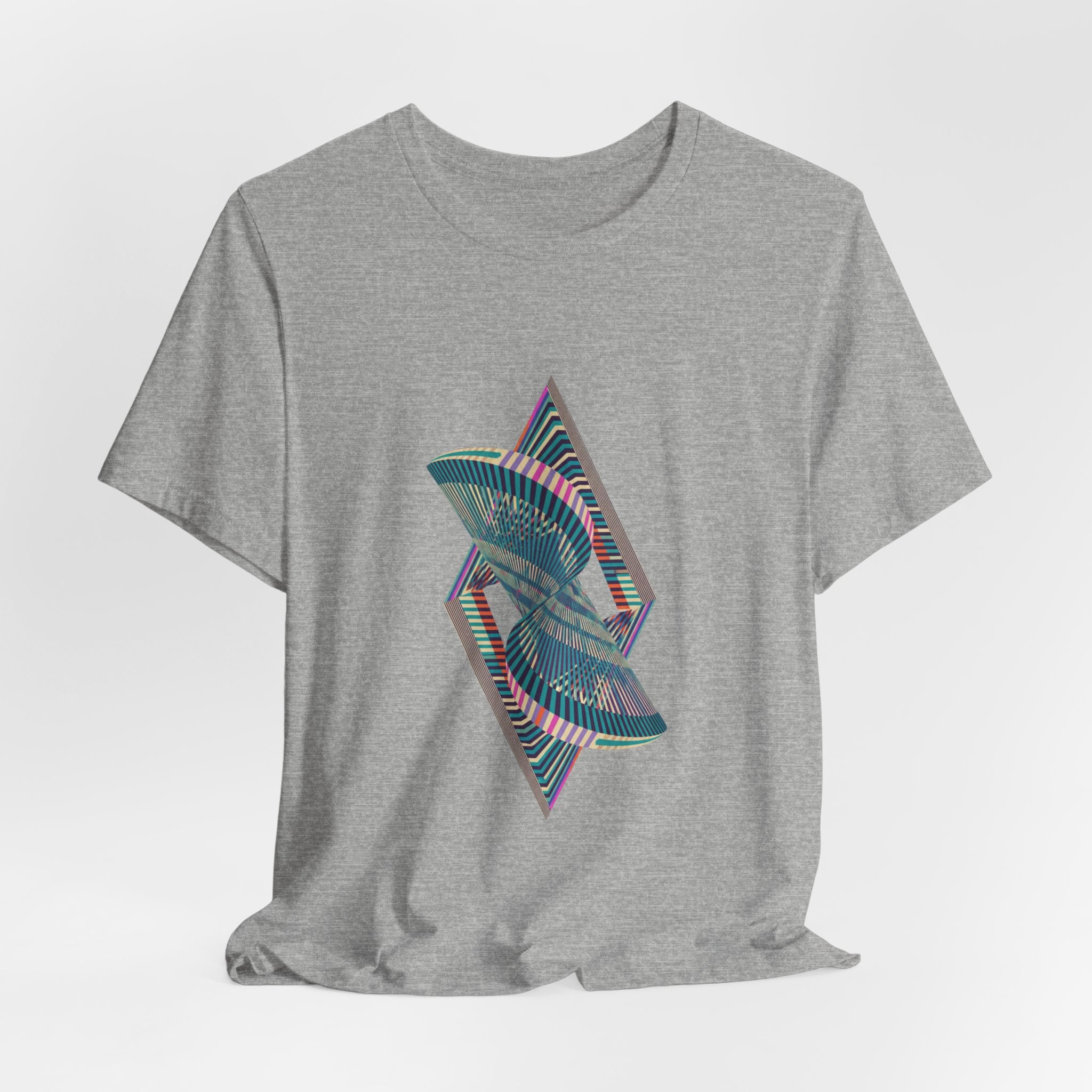 Abstract Geometric Wave Graphic Tee