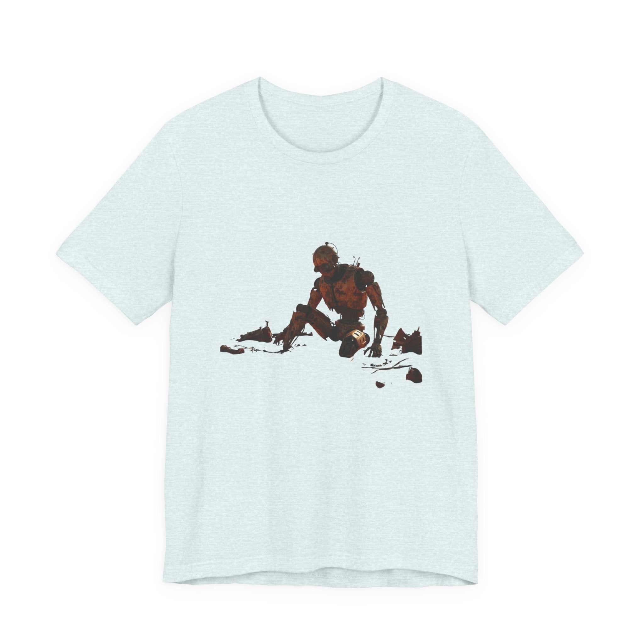 Survivor Figure Graphic Tee — Desert Wanderer Illustration T-Shirt