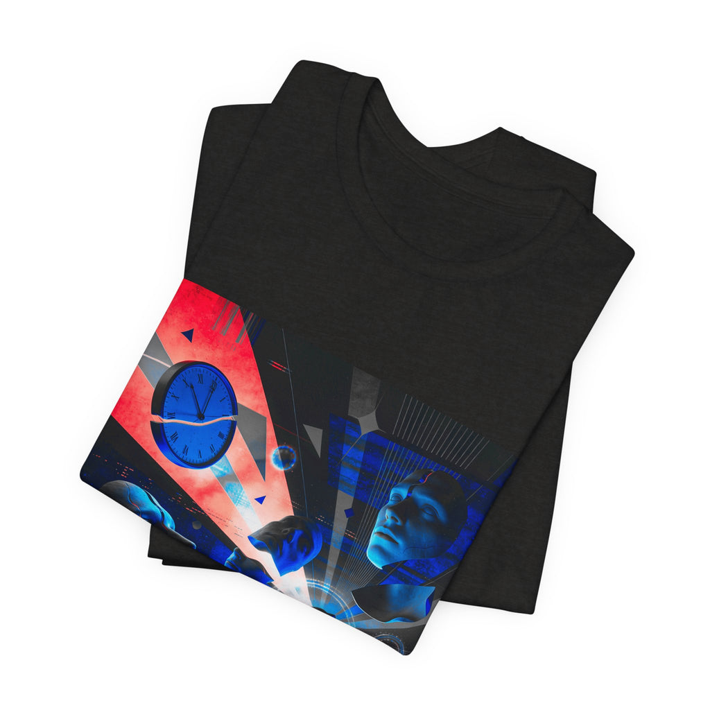 Spacewave Graphic Tee — Retro Futurism Cosmic Design