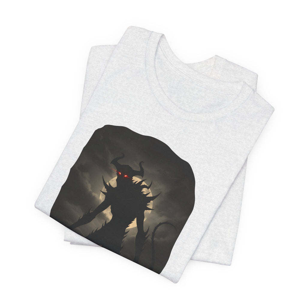 Monster Silhouette Tee — Dark Shadow Demon Graphic T-Shirt