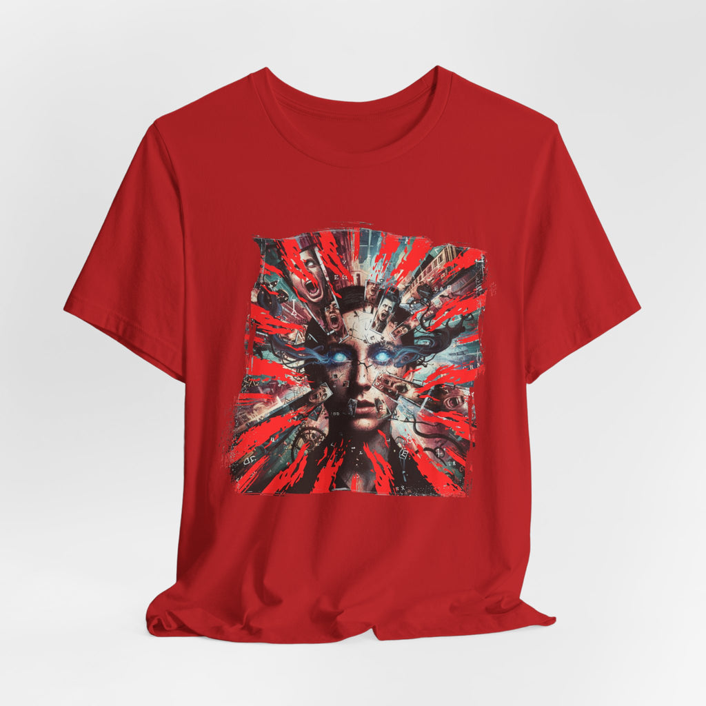 Surreal Sunburst Face Graphic Tee