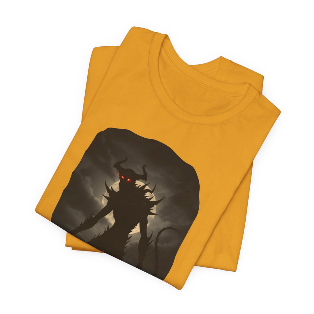 Monster Silhouette Tee — Dark Shadow Demon Graphic T-Shirt