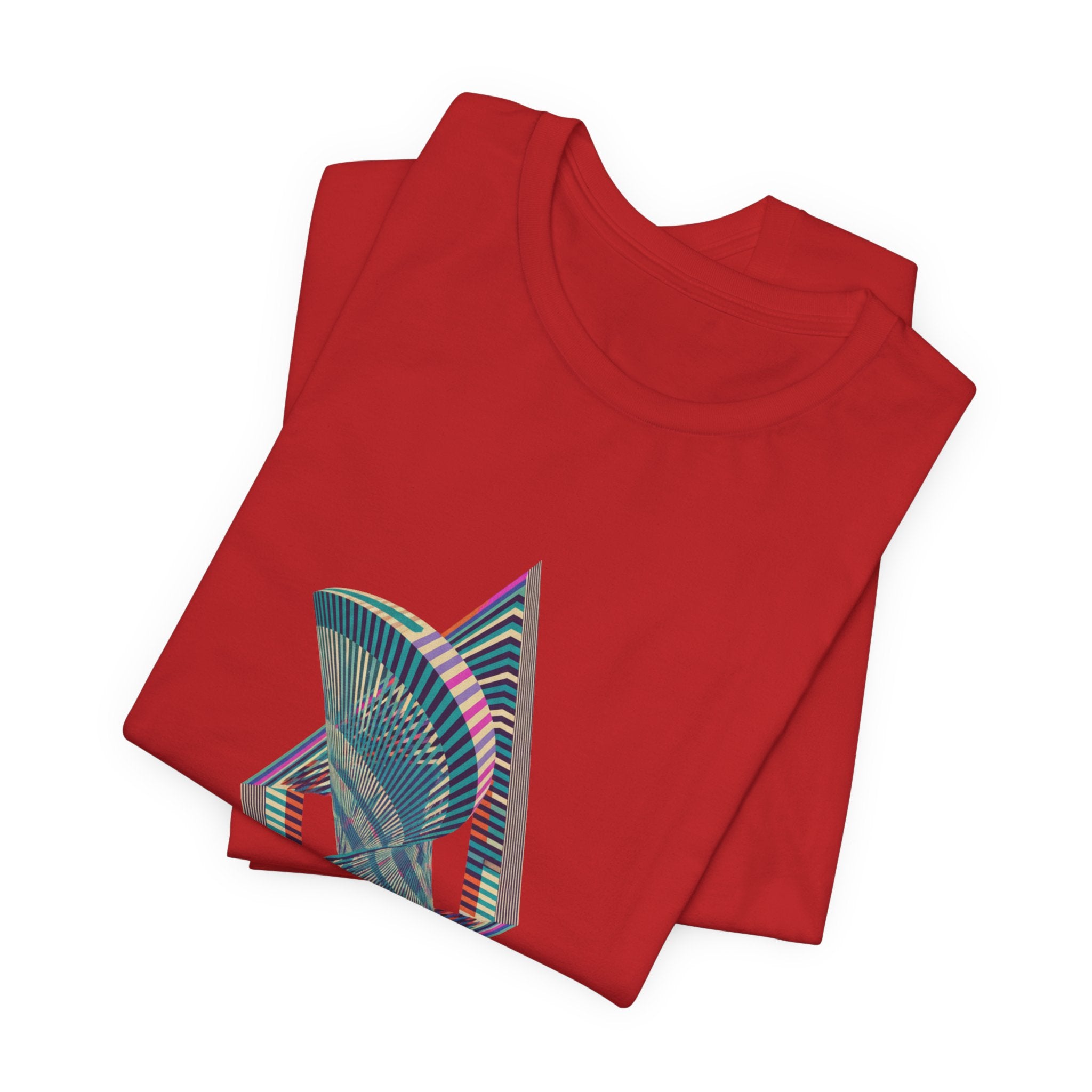 Abstract Geometric Wave Graphic Tee