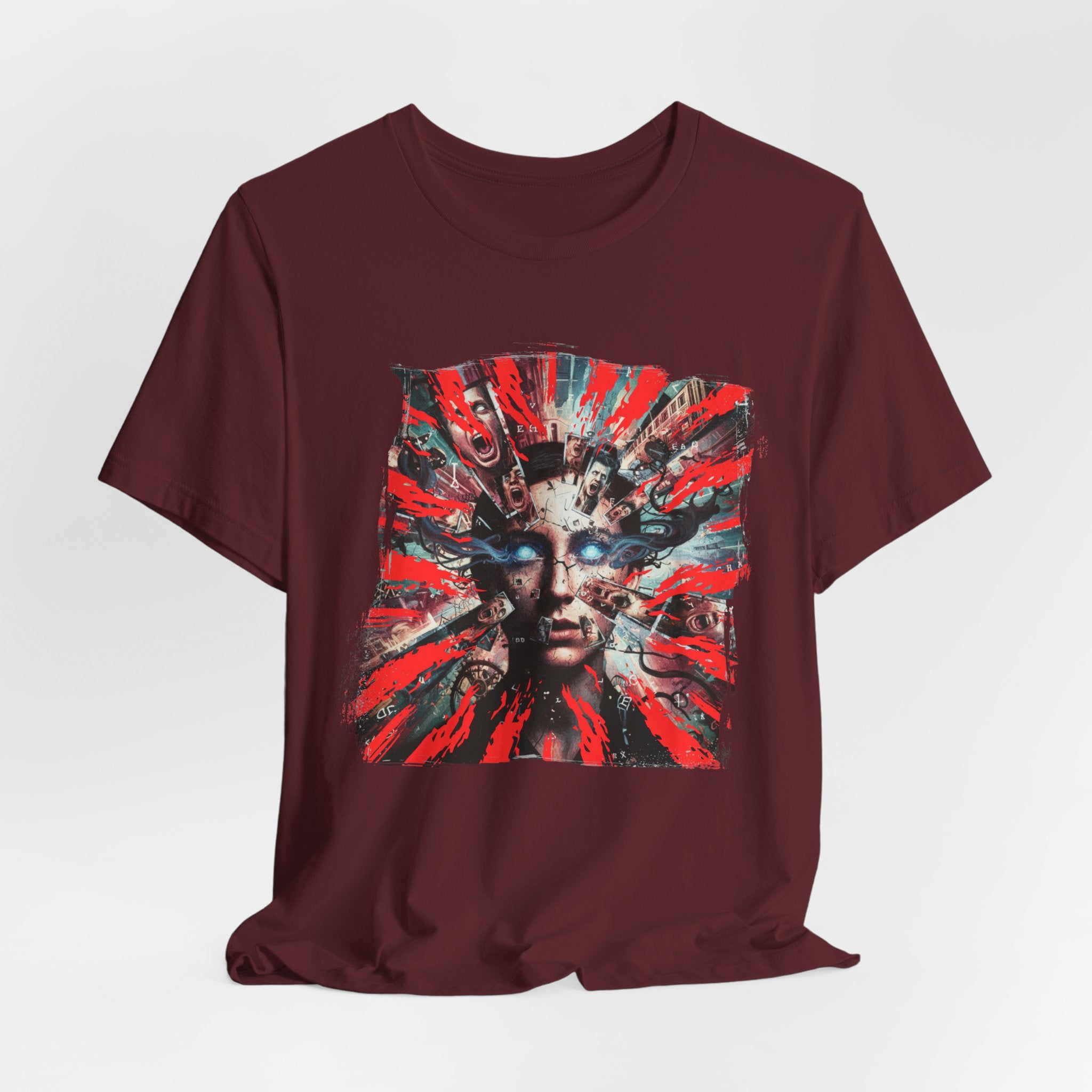 Surreal Sunburst Face Graphic Tee