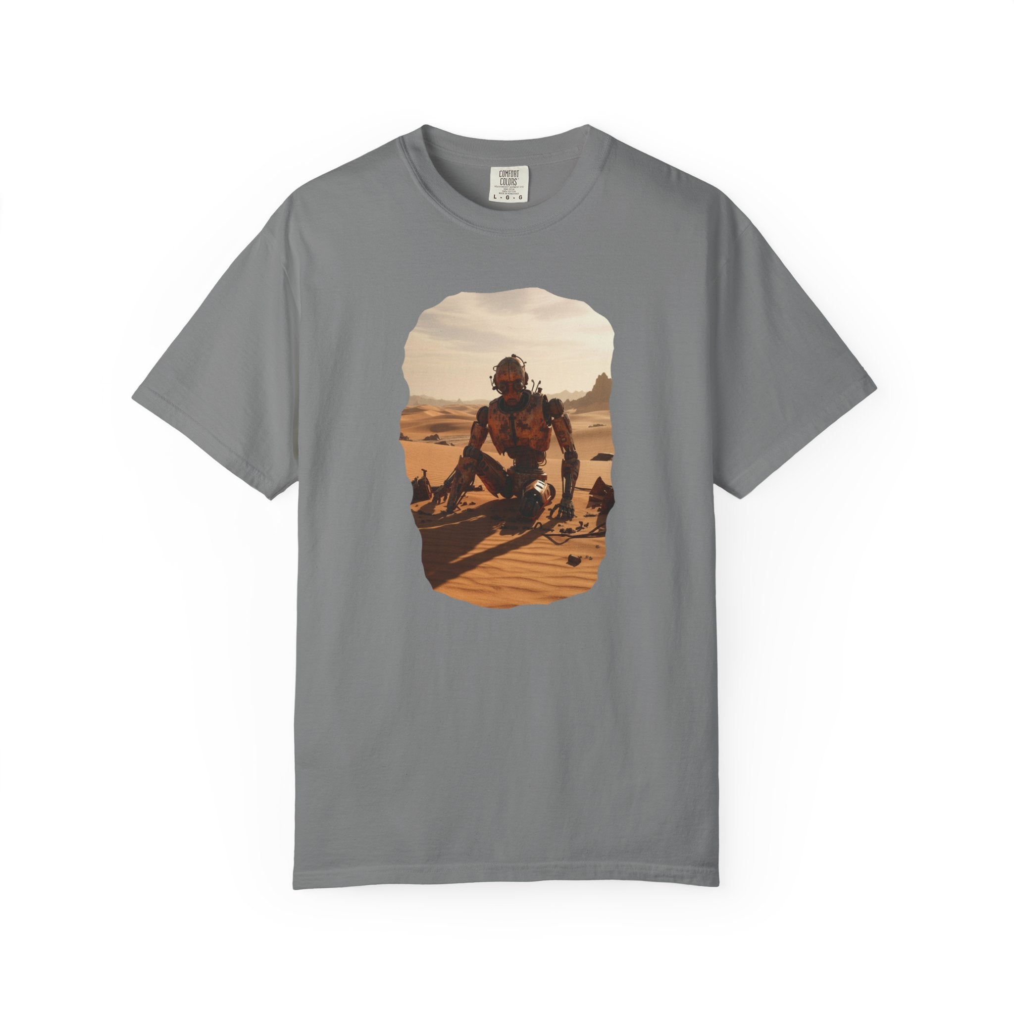 Desert Surfer T-Shirt — Vintage Sunlit Sandboarding Graphic Tee
