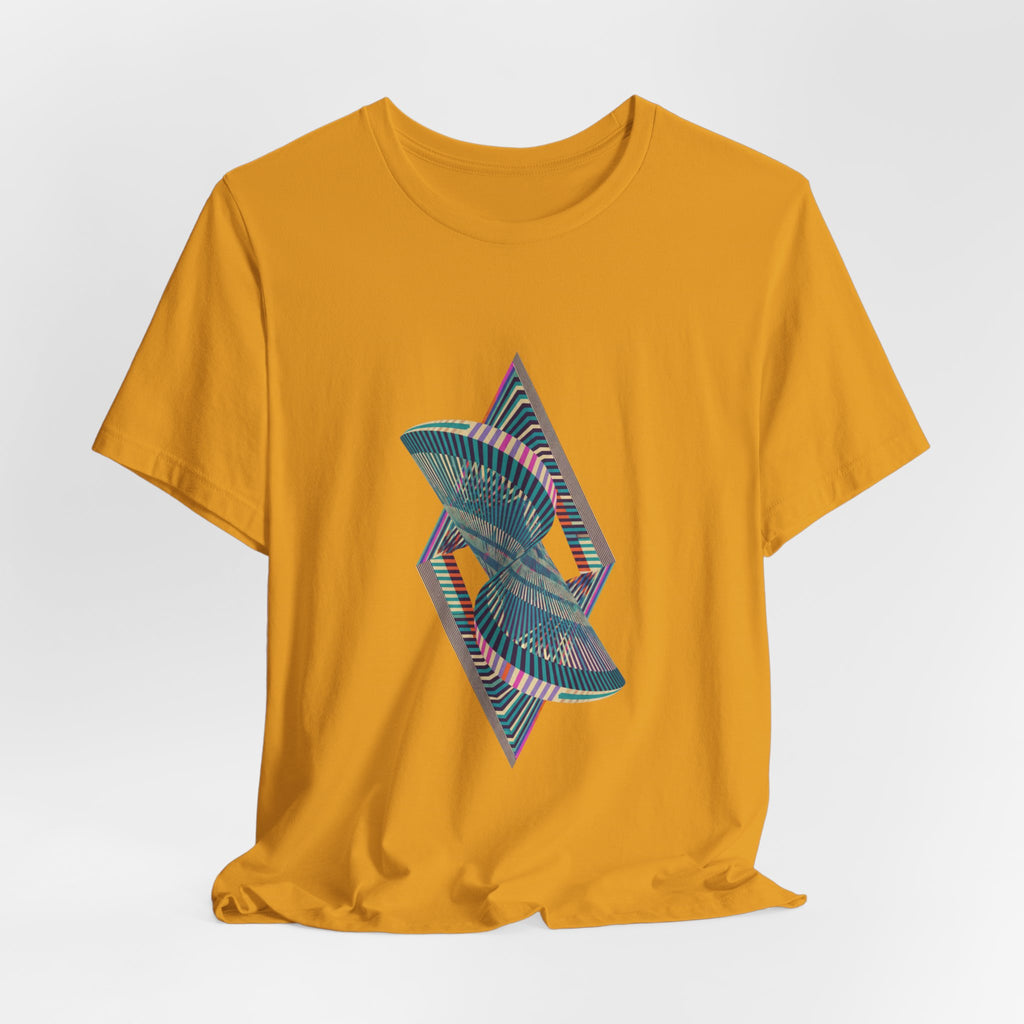 Abstract Geometric Wave Graphic Tee