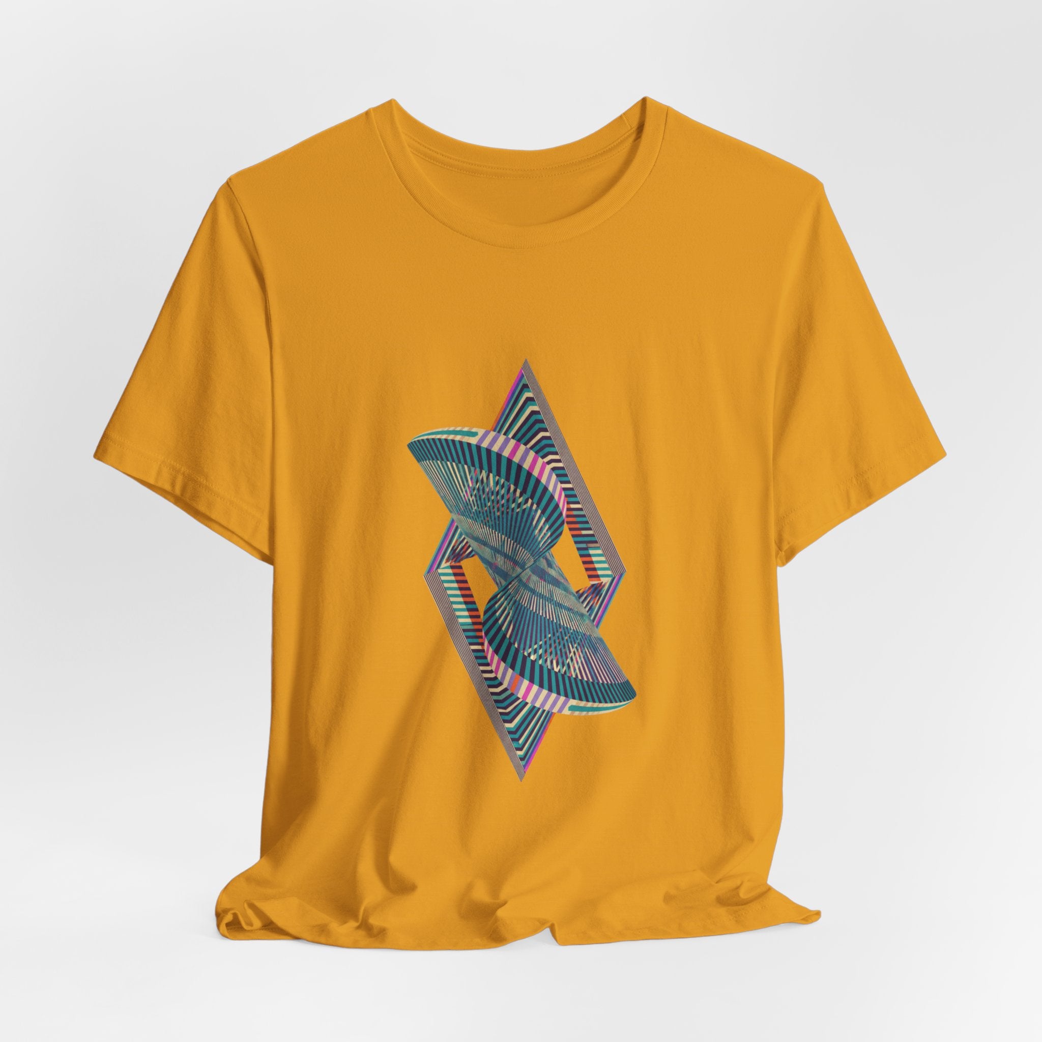 Abstract Geometric Wave Graphic Tee