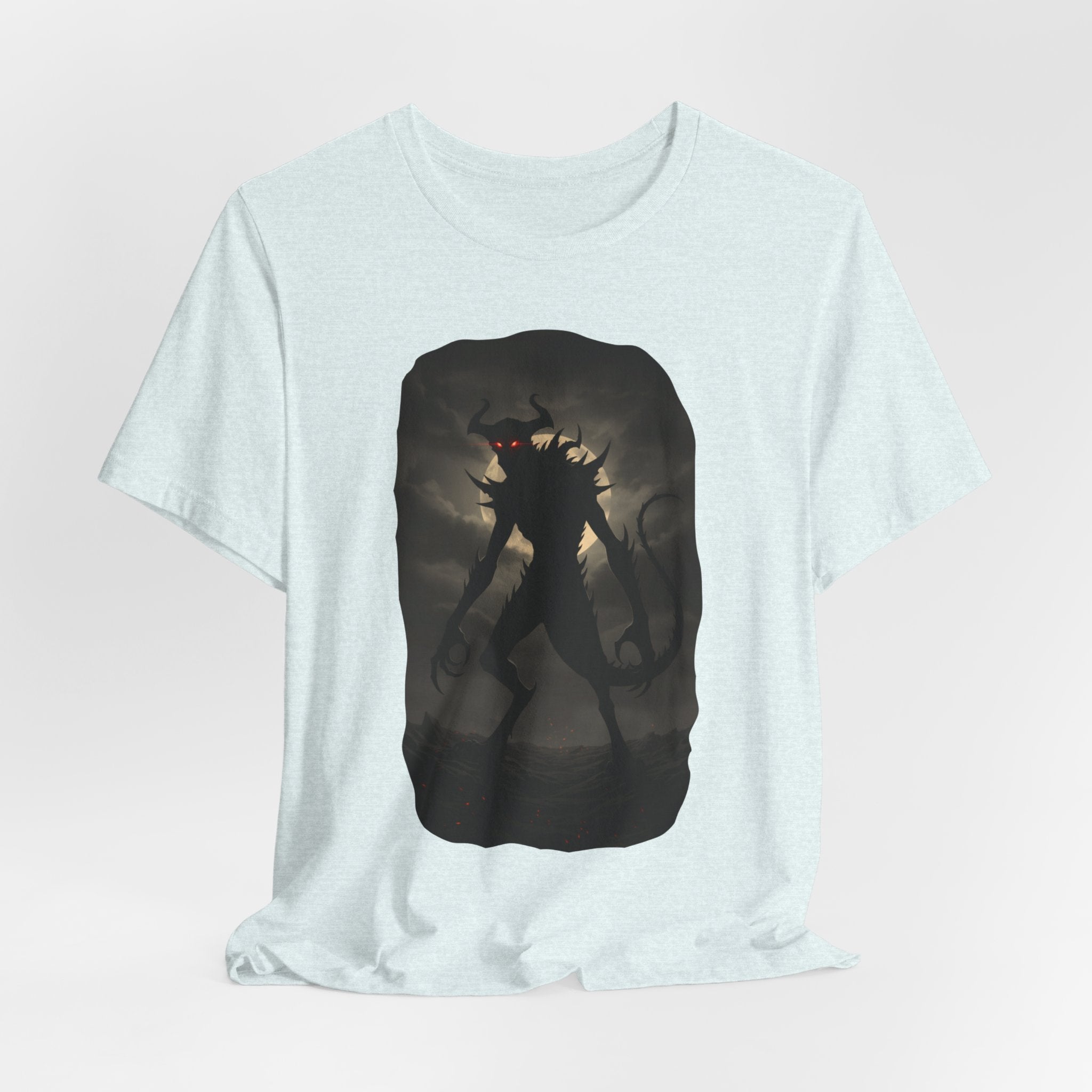 Monster Silhouette Tee — Dark Shadow Demon Graphic T-Shirt