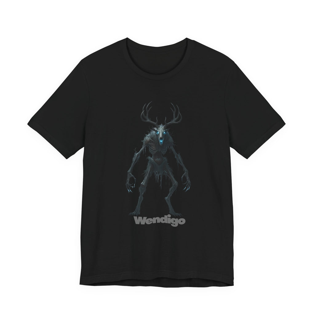 Wendigo Horror Tee — Creepy Deer Monster Graphic T-Shirt