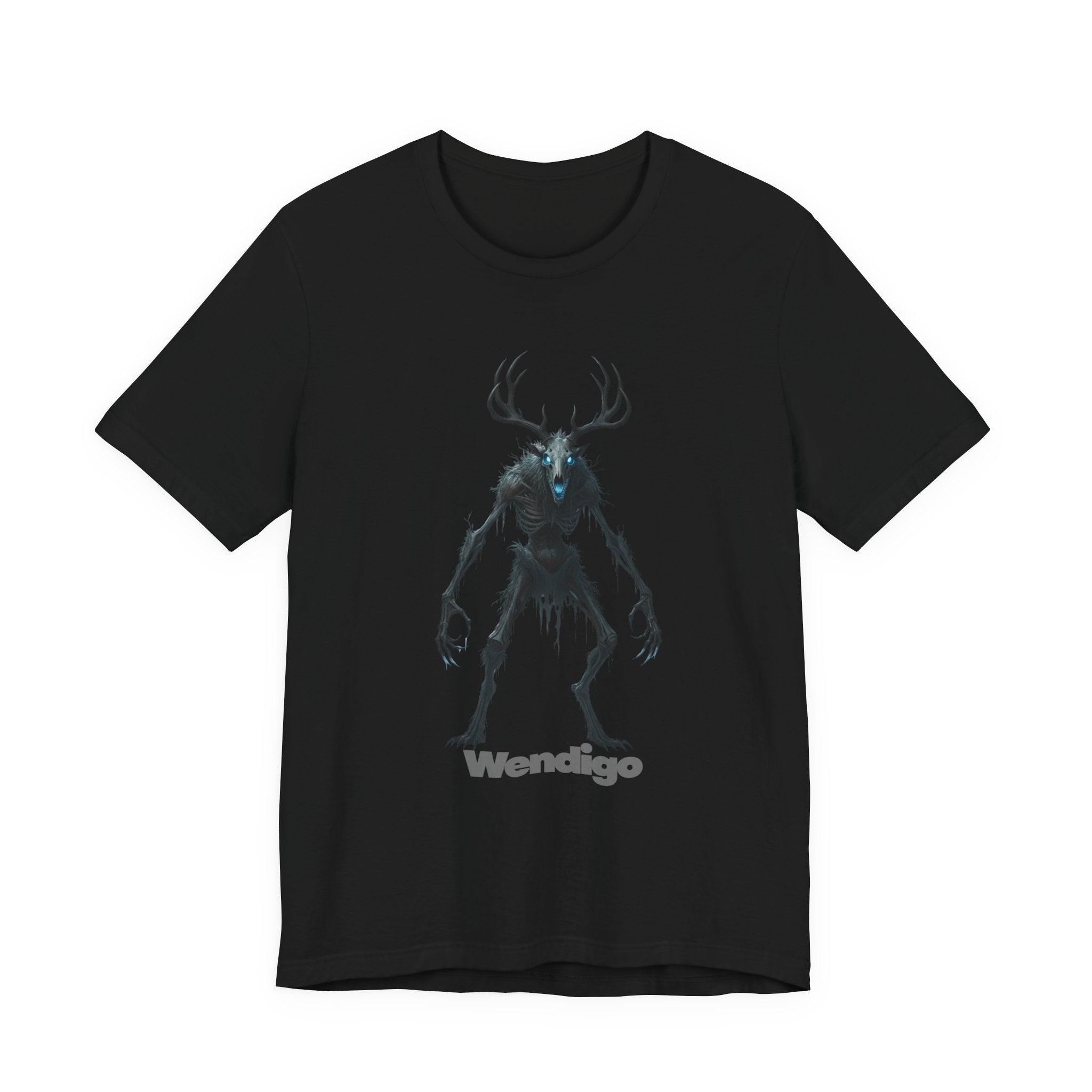 Wendigo Horror Tee — Creepy Deer Monster Graphic T-Shirt