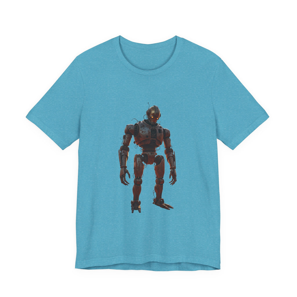 Retro Robot Graphic Tee — Vintage Mech Illustration T-Shirt