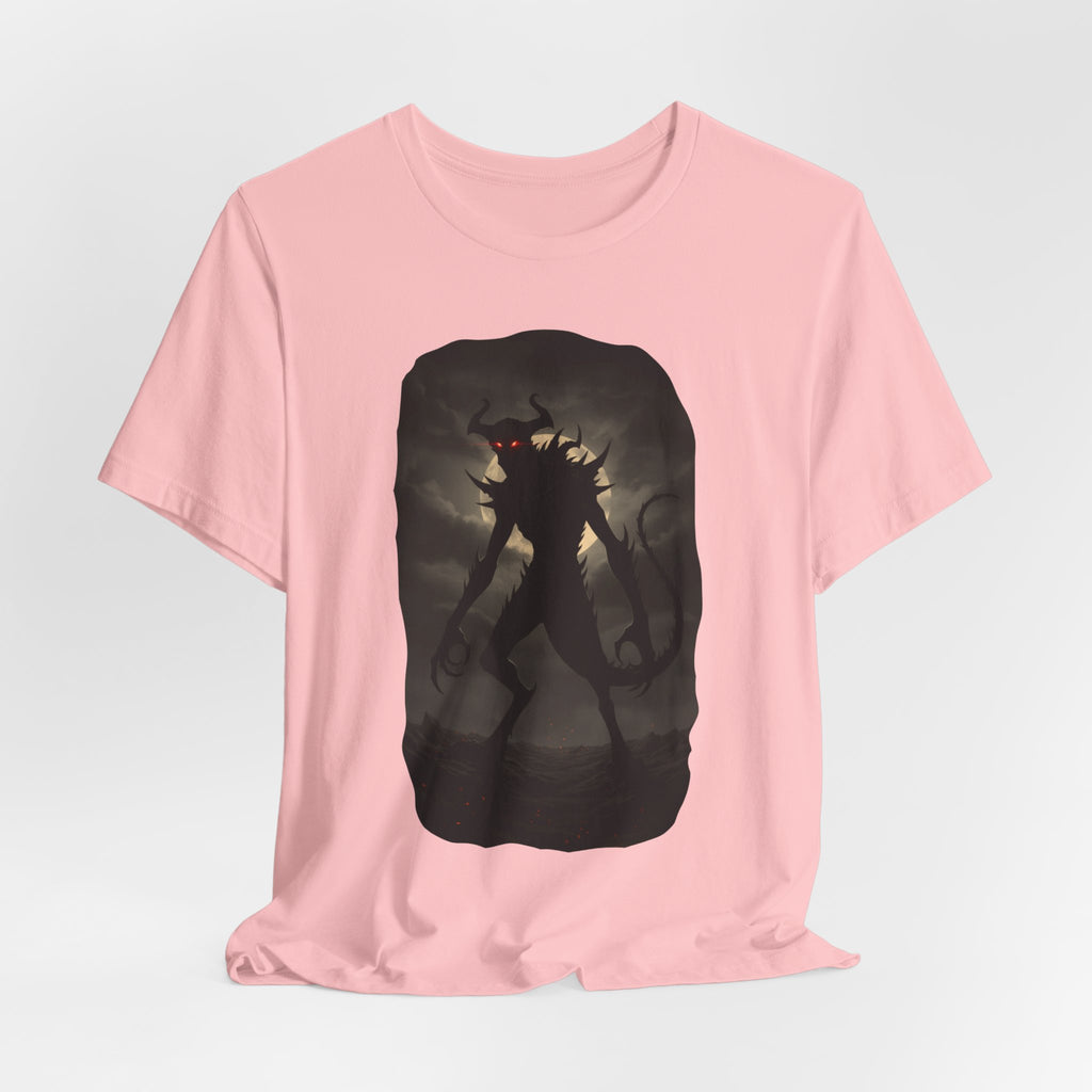 Monster Silhouette Tee — Dark Shadow Demon Graphic T-Shirt
