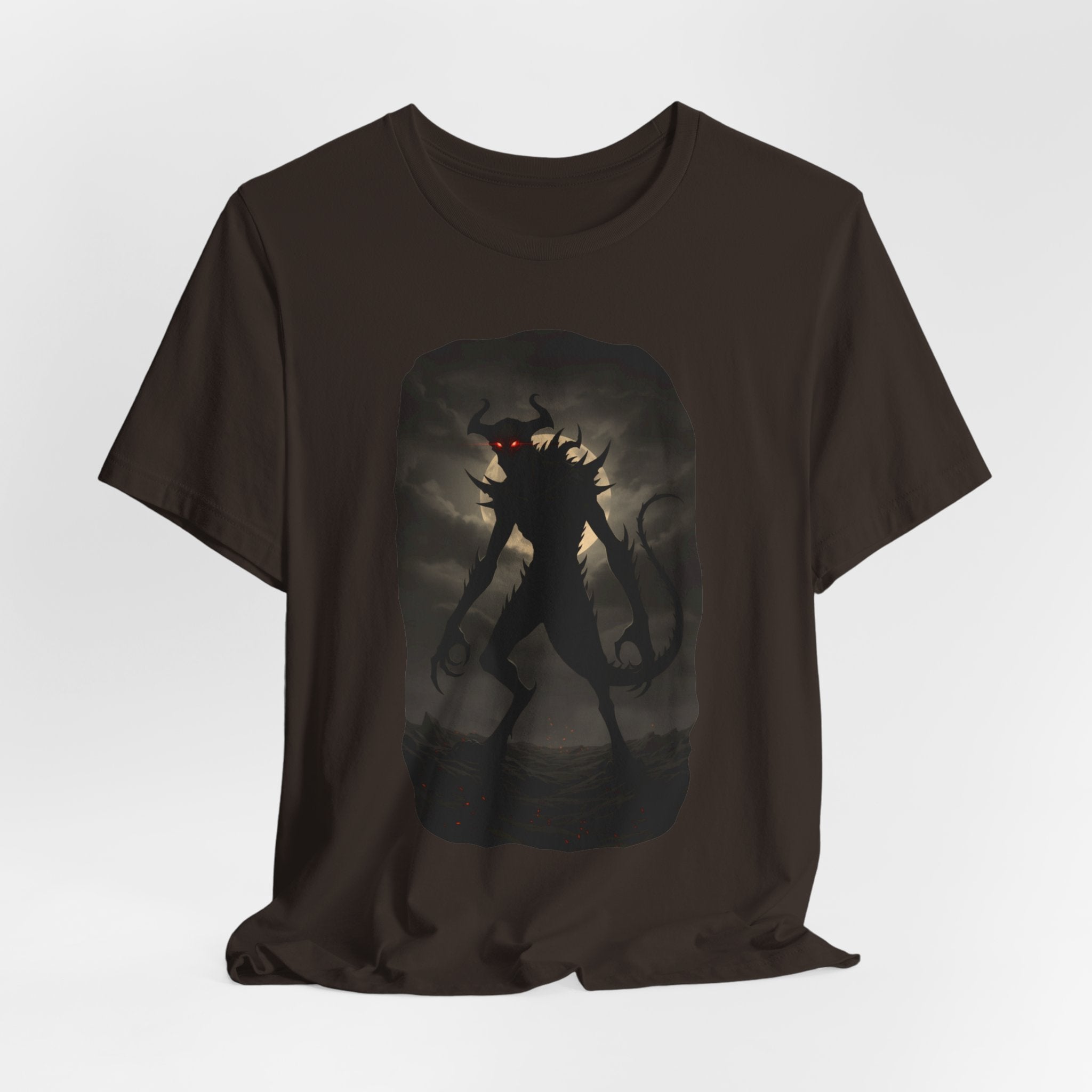 Monster Silhouette Tee — Dark Shadow Demon Graphic T-Shirt